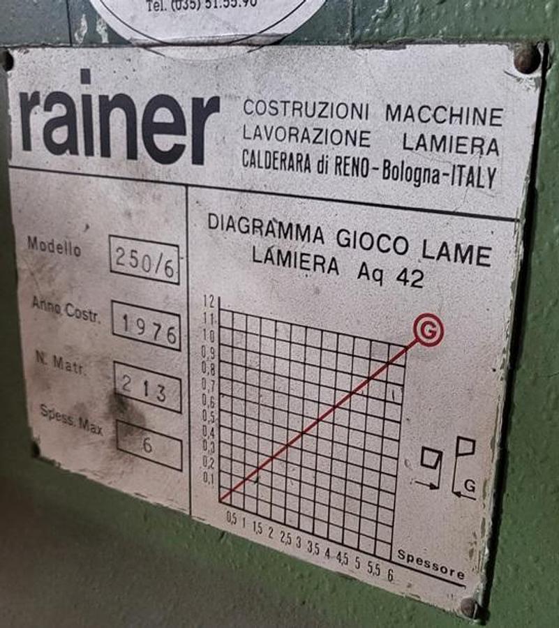Usato Scantonatrice Rainer 250/6