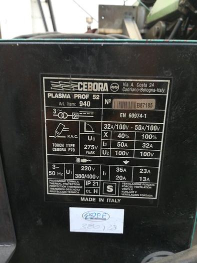 Gebruikt Taglio Plasma Cebora 52 Usato