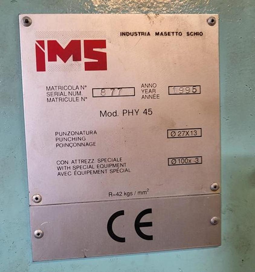 Usato Punzonatrice IMS – PHY 45