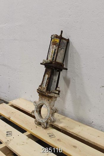 Used Dezurik  4" Air Operated Knife Gat #28511