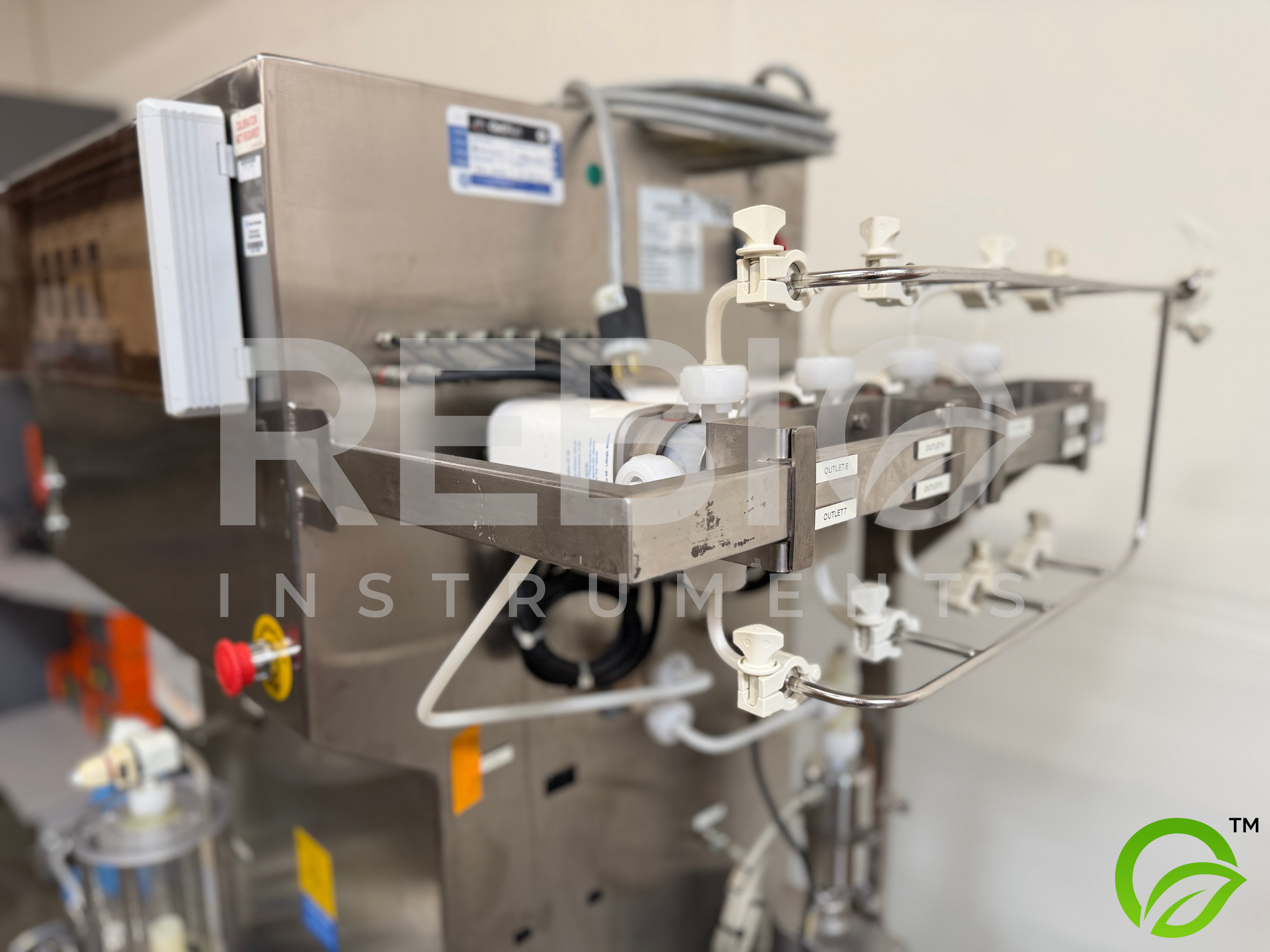 Used Amersham / GE BioProcess Chromatography Skid w/ BPG 100/500 Column, Endress+Hauser Promass, LEWA Pump