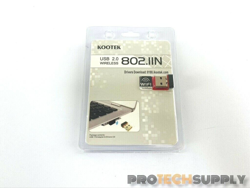 KOOTEK USB 2.0 WIFI Wireless 802.IIN 150Mbps Raspbian Linux Mac OS X Windows
