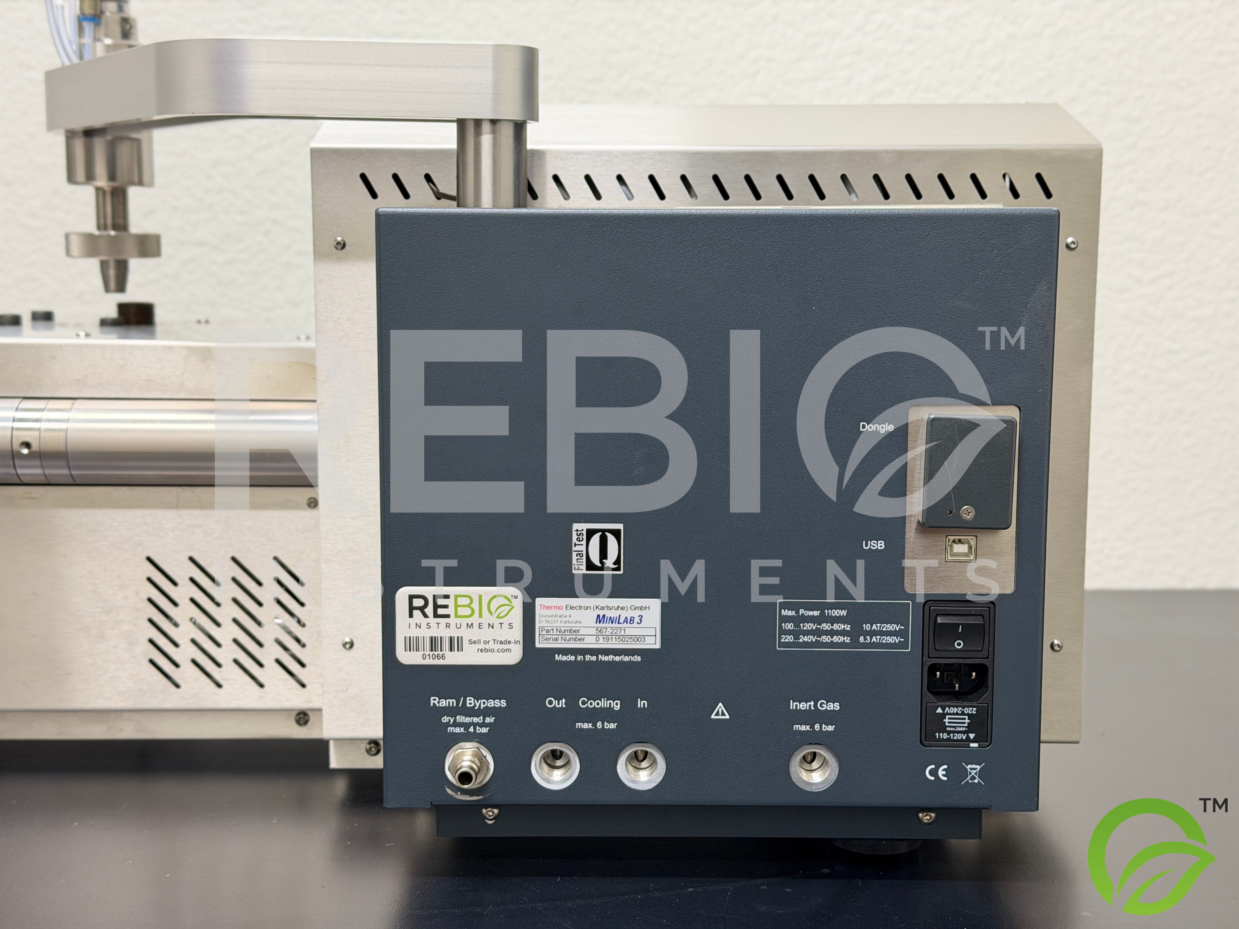 Used Thermo Scientific HAAKE MiniLab 3 Micro Compounder Twin Screw Extruder 567-2271