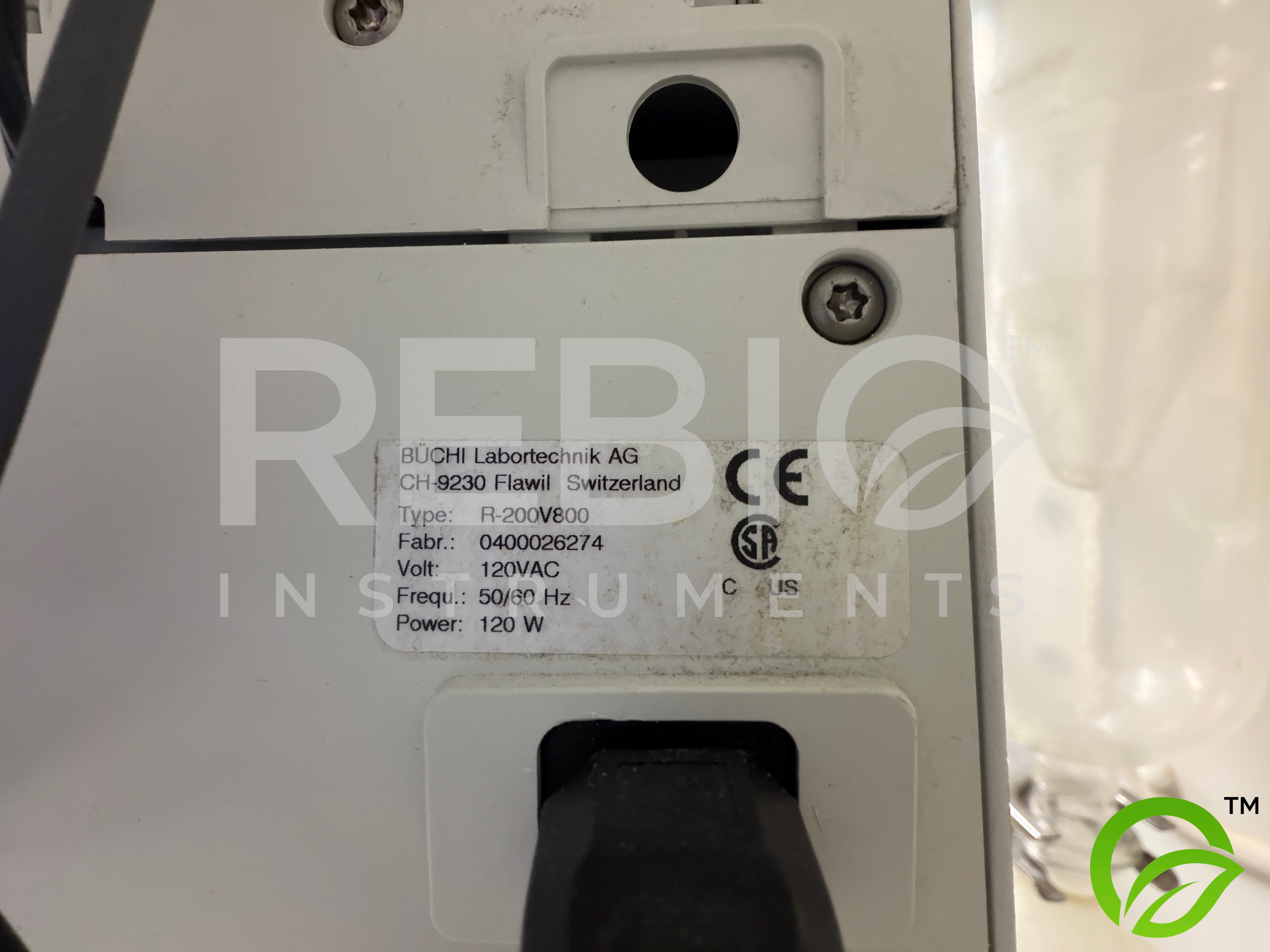 Used Buchi Rotavapor R-200 + V-500 Vacuum Pump