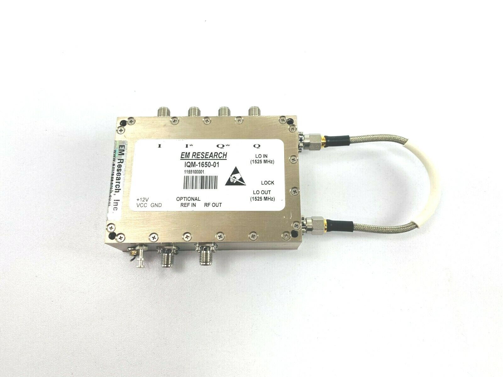 Used EM Research IQM-1650-01 IQ Modulator