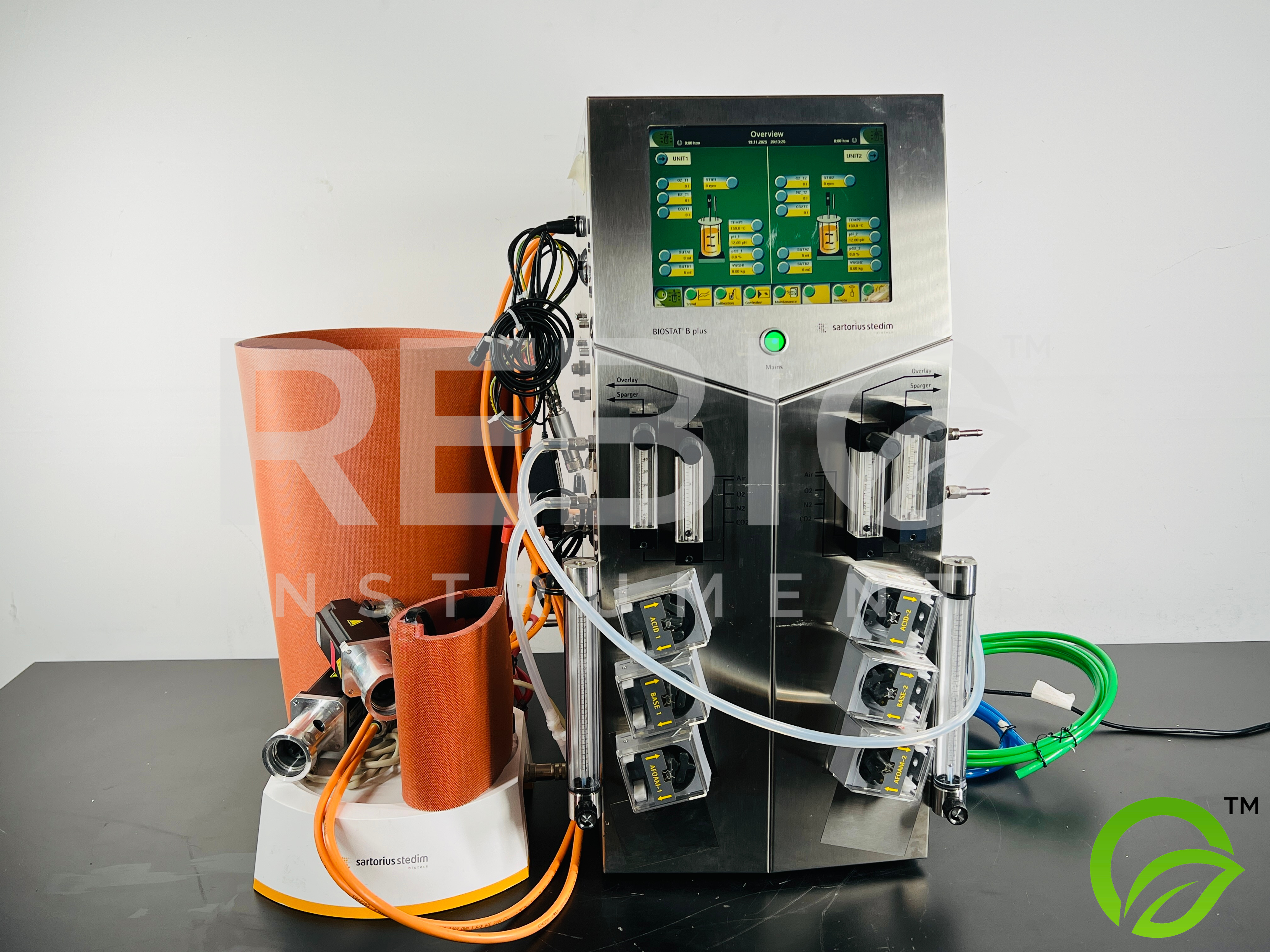 Used Sartorius Biostat B-Plus 8843415 Benchtop Bioreactor with Accessories