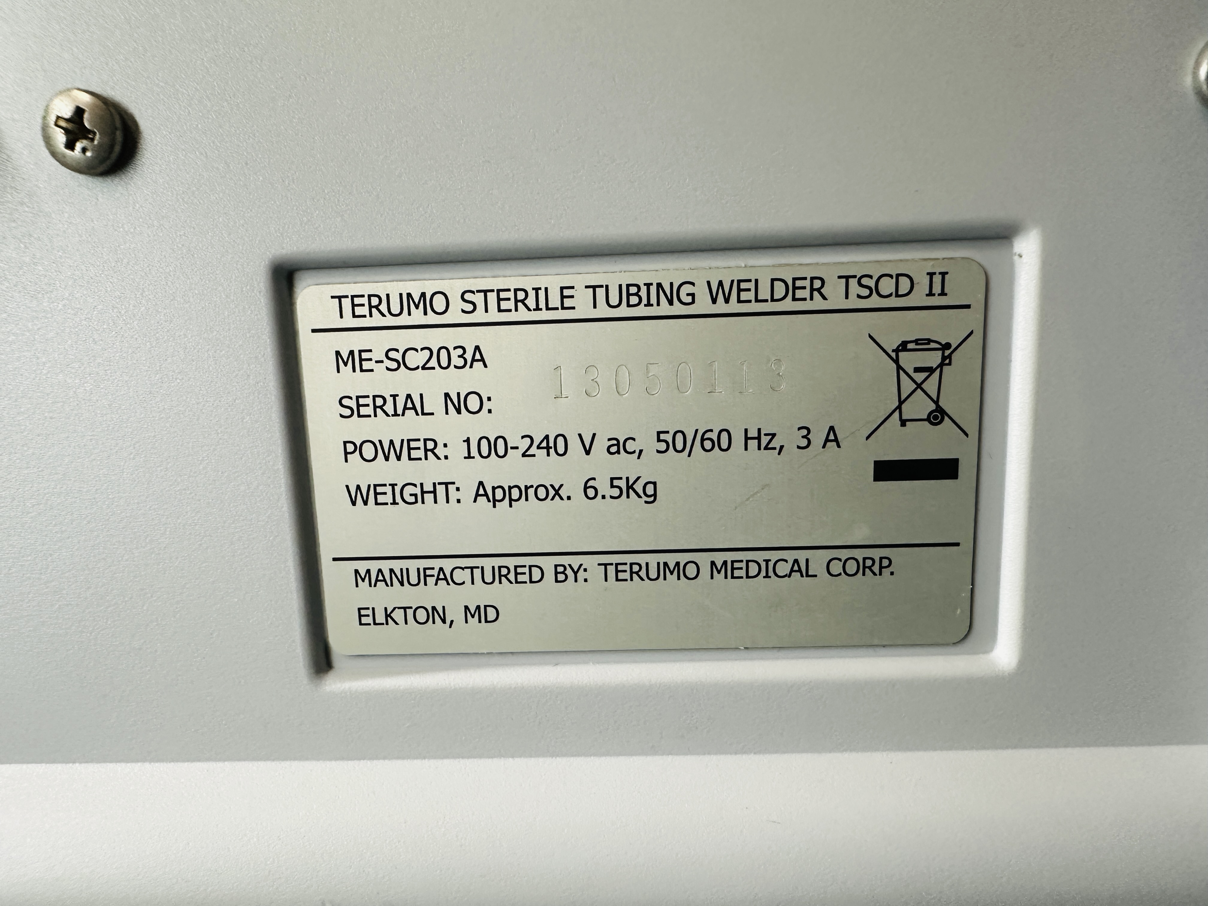 Used Temuro TSCD-II Sterile Tubing Welder