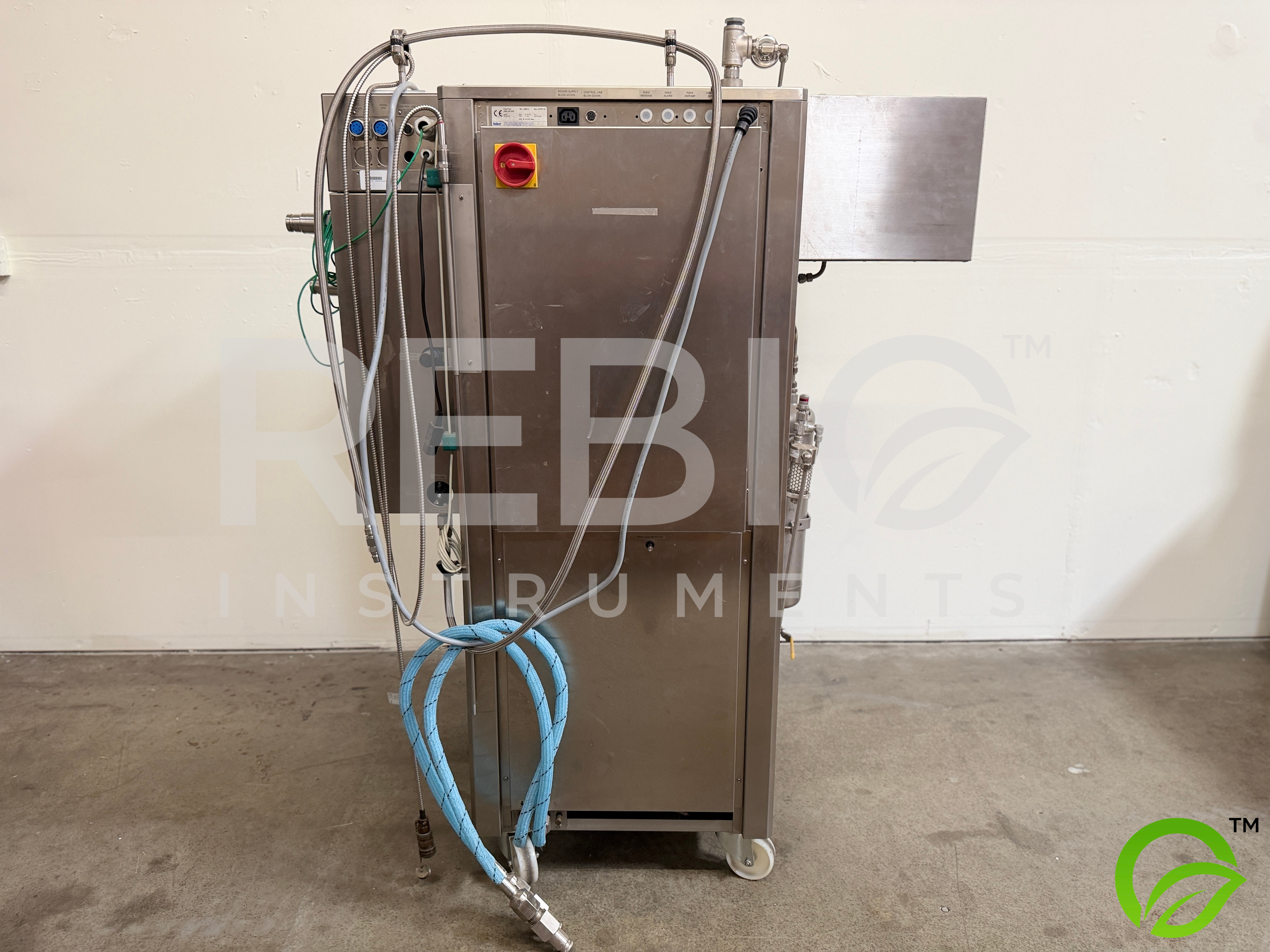 Used Amersham / GE BioProcess Chromatography Skid w/ BPG 100/500 Column, Endress+Hauser Promass, LEWA Pump