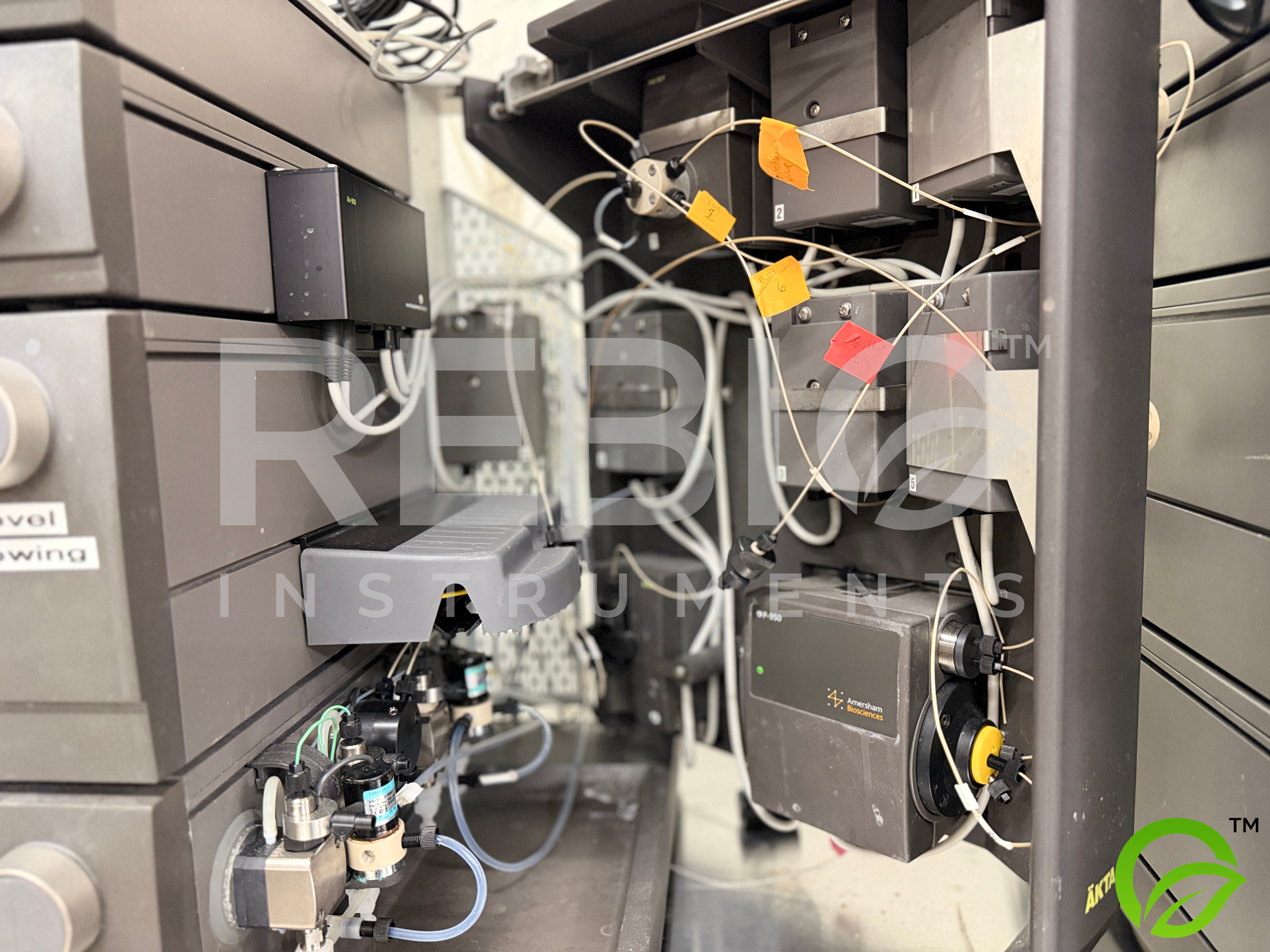 Used Lot of 3 GE AKTA Explorer FPLC Systems — 3x CU-950, 3x Frac-900, 1x Frac-920 — Protein Purification