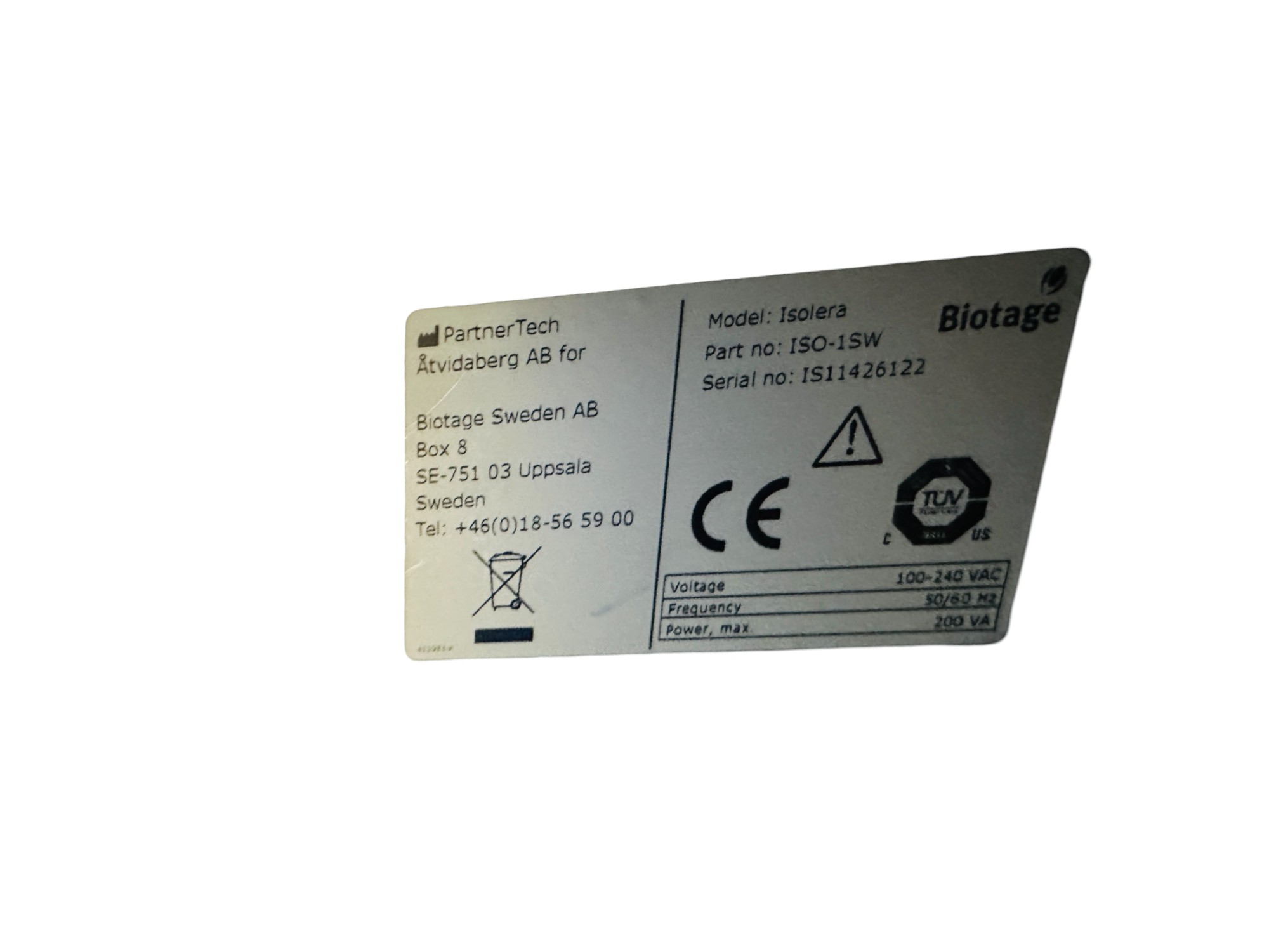 Used Biotage ISO-1SW Isolera One Flash Chromatography System