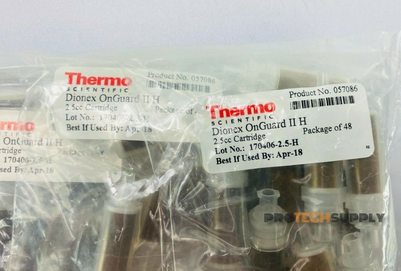 Thermo Scientific Dionex OnGuard II H 2.5cc Cartridge Pack of 48 NEW