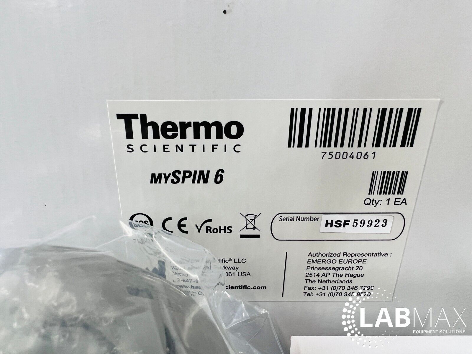 Thermo Scientific MYSPIN 6 Sprout Mini Centrifuge NEW with WARRANTY