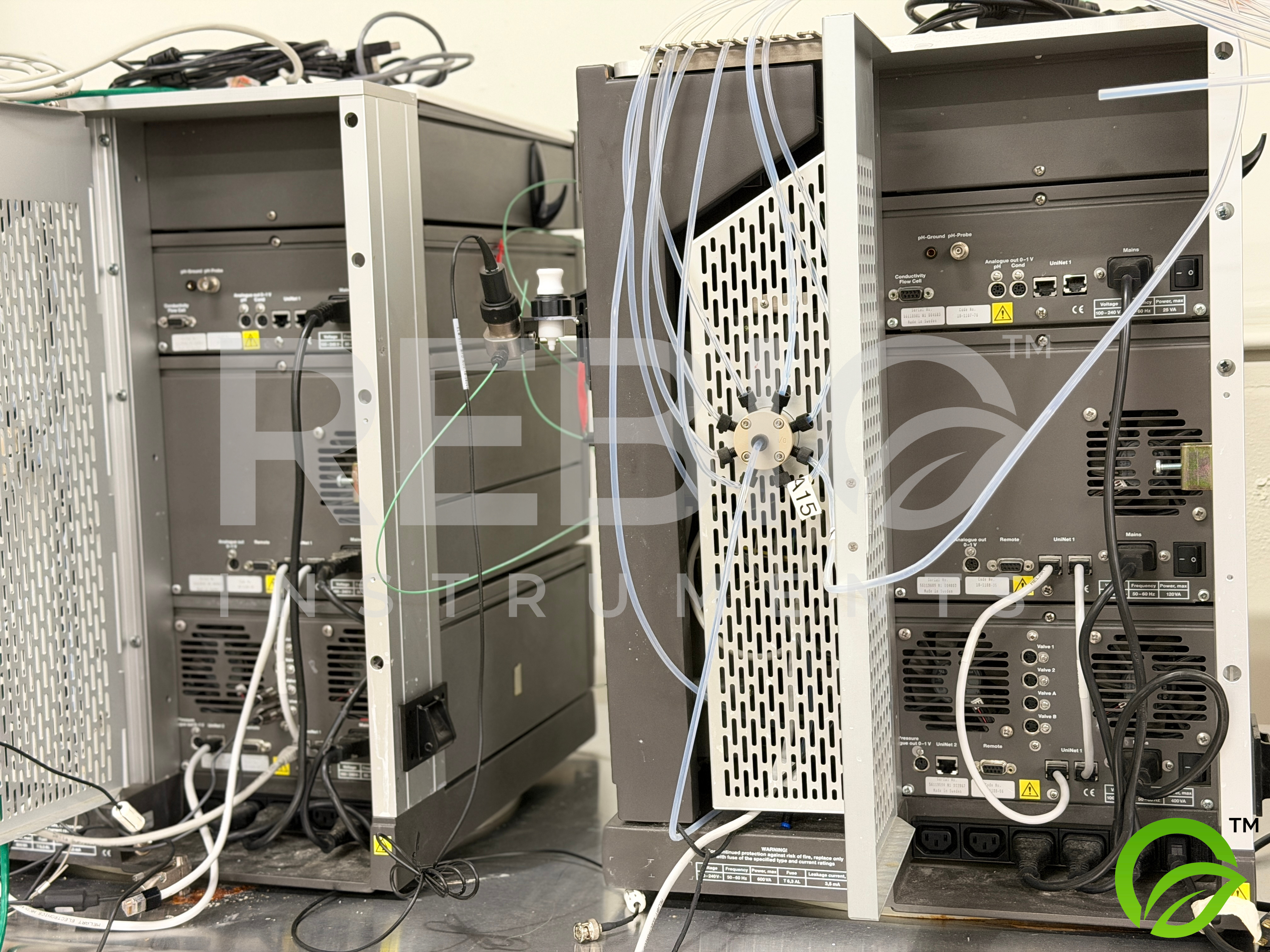 Used Lot of 3 GE AKTA Explorer FPLC Systems — 3x CU-950, 3x Frac-900, 1x Frac-920 — Protein Purification