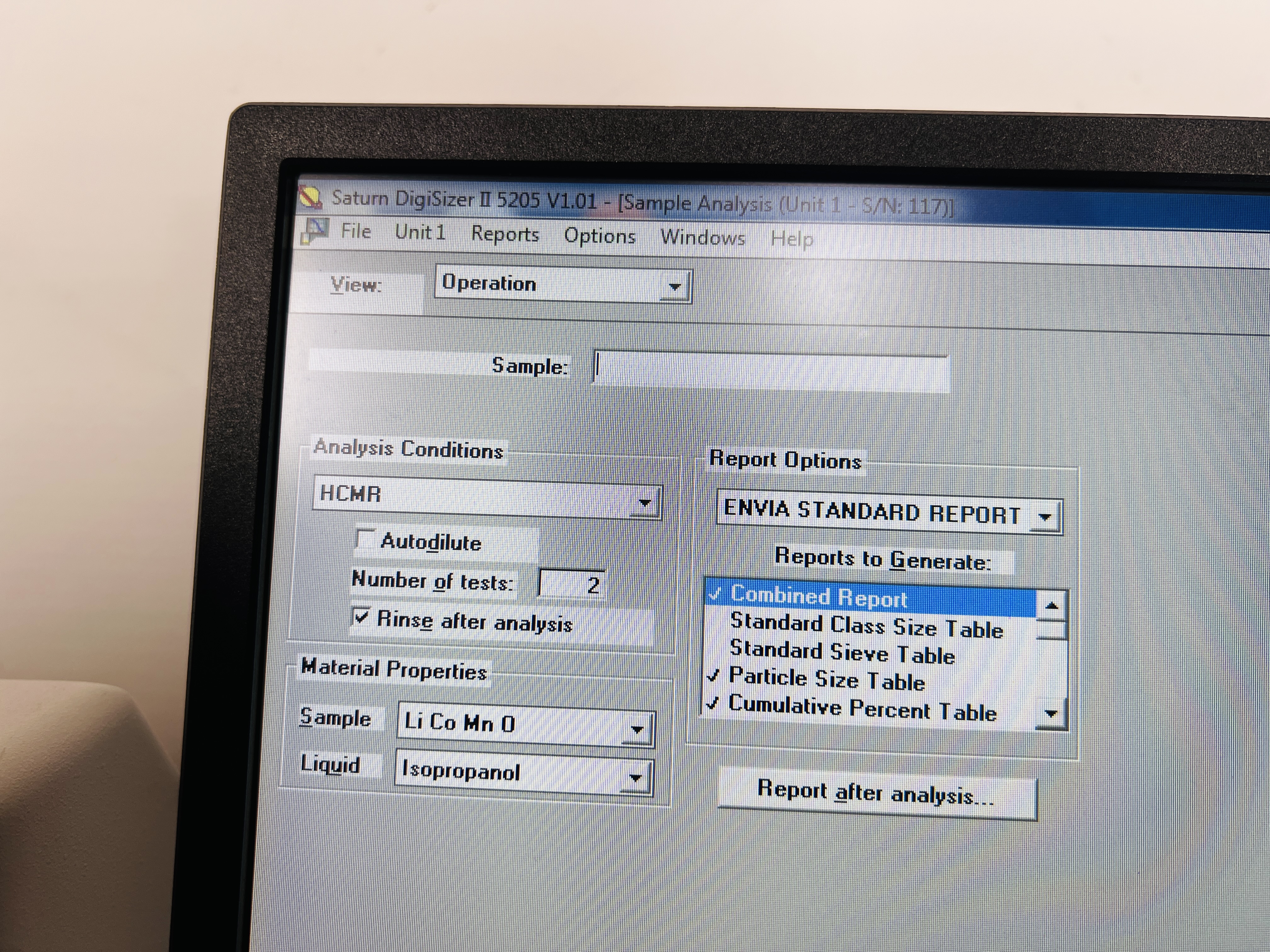 Used Micromeritics Saturn DigiSizer II Particle Size Analyzer