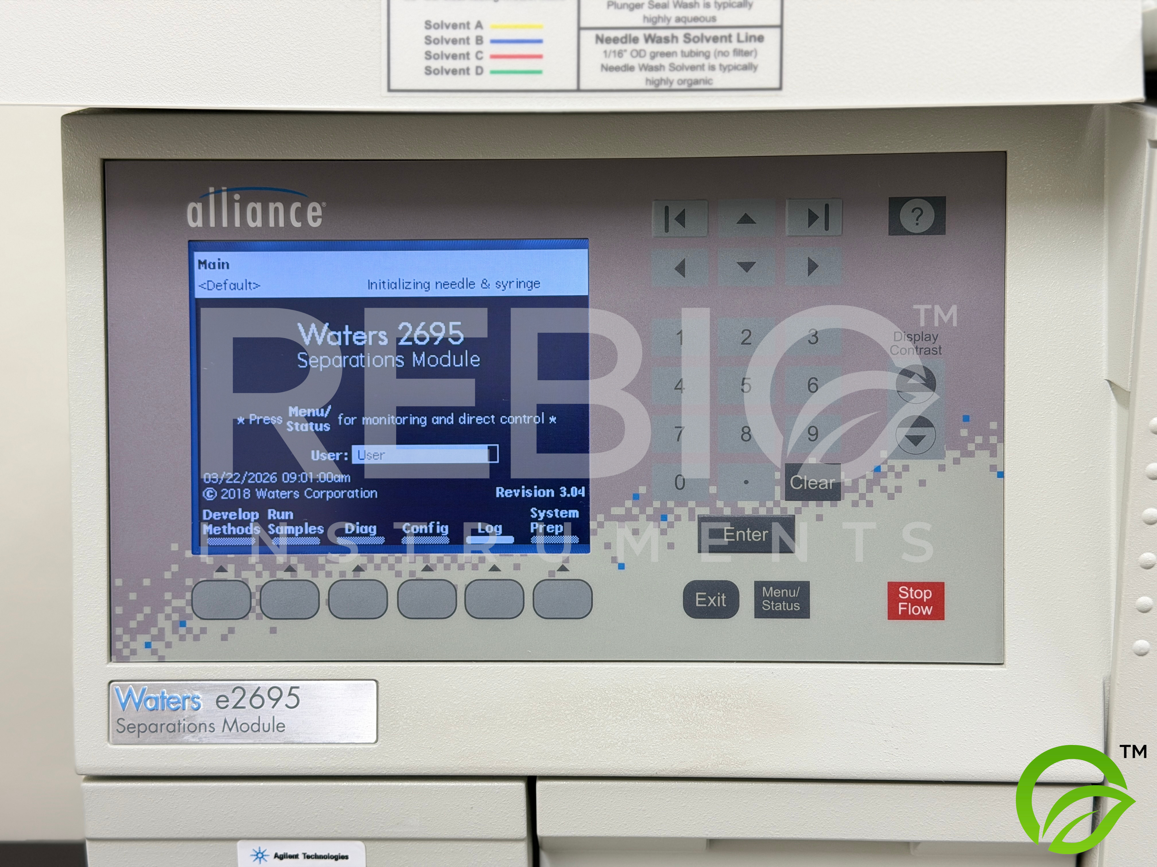 Used Waters Alliance e2695 Separation Module w/ 2489 UV/Vis Detector HPLC