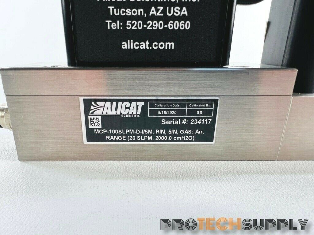 Used Alicat Scientific MCP-100SLPM-D-1/5M Mass Flow Controller with WARRANTY