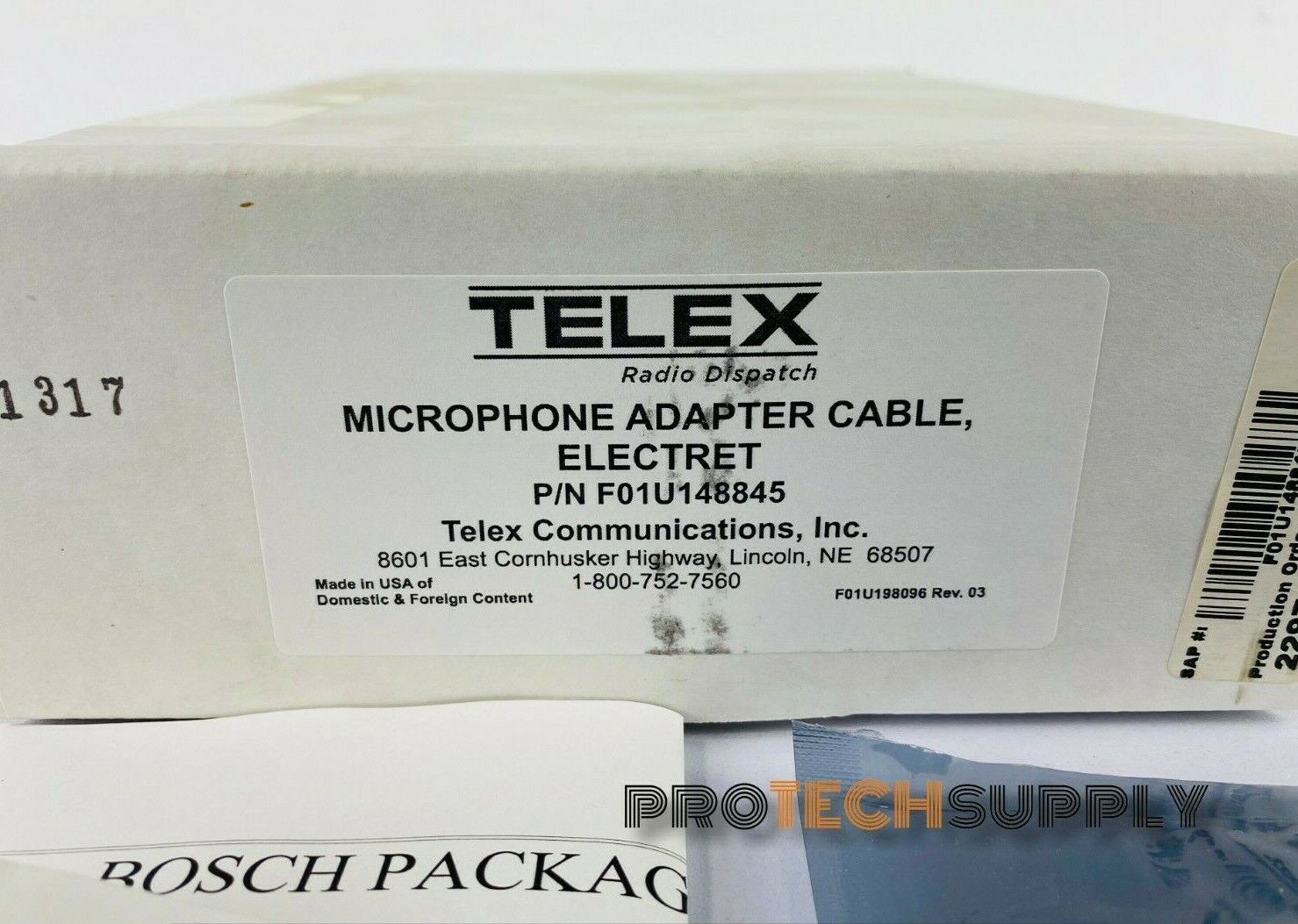 NEW Bosch Microphone Adapter Cable Electret F01U148845