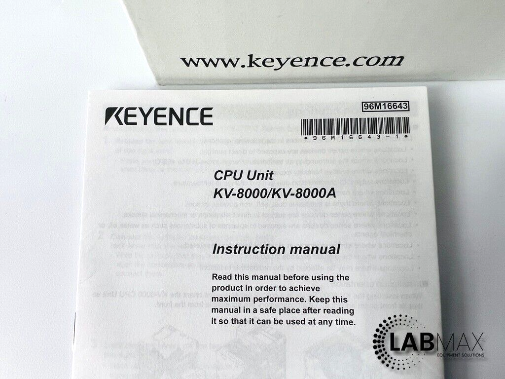 Keyence KV-8000A Programmable Logic Controller KV-8000 NEW with WARRANTY