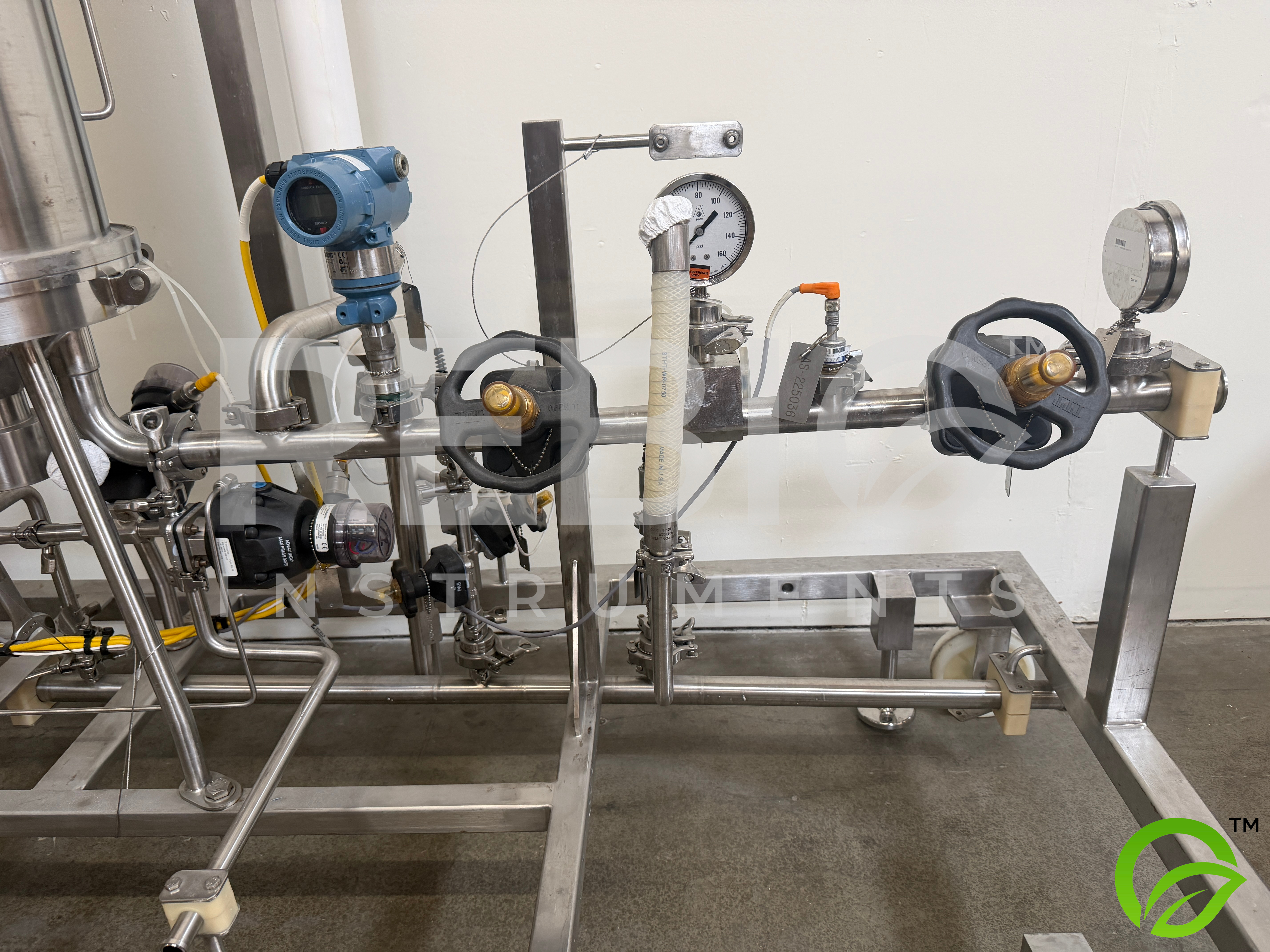 Used Allegheny Bradford Protein A Chromatography Pre-Filter Skid FC-2250 | 316SS | Rosemount Fieldbus | UL Listed Controls