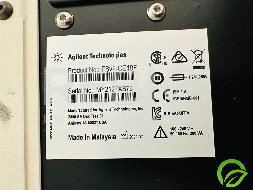 Used Agilent 5300 Fragment Analyzer Automated Capillary Electrophoresis System
