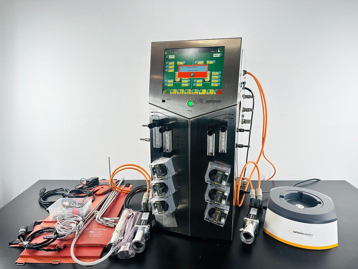 Used Sartorius Biostat B-Plus 8843415 Benchtop Bioreactor Controller with Accessories