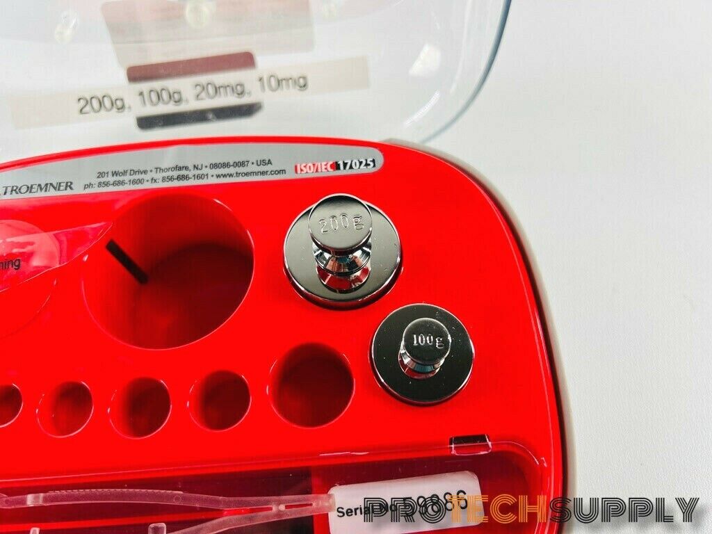 Used TROEMNER Stainless Steel Precision Calibration Weight Set INCOMPLETE 200g 100g