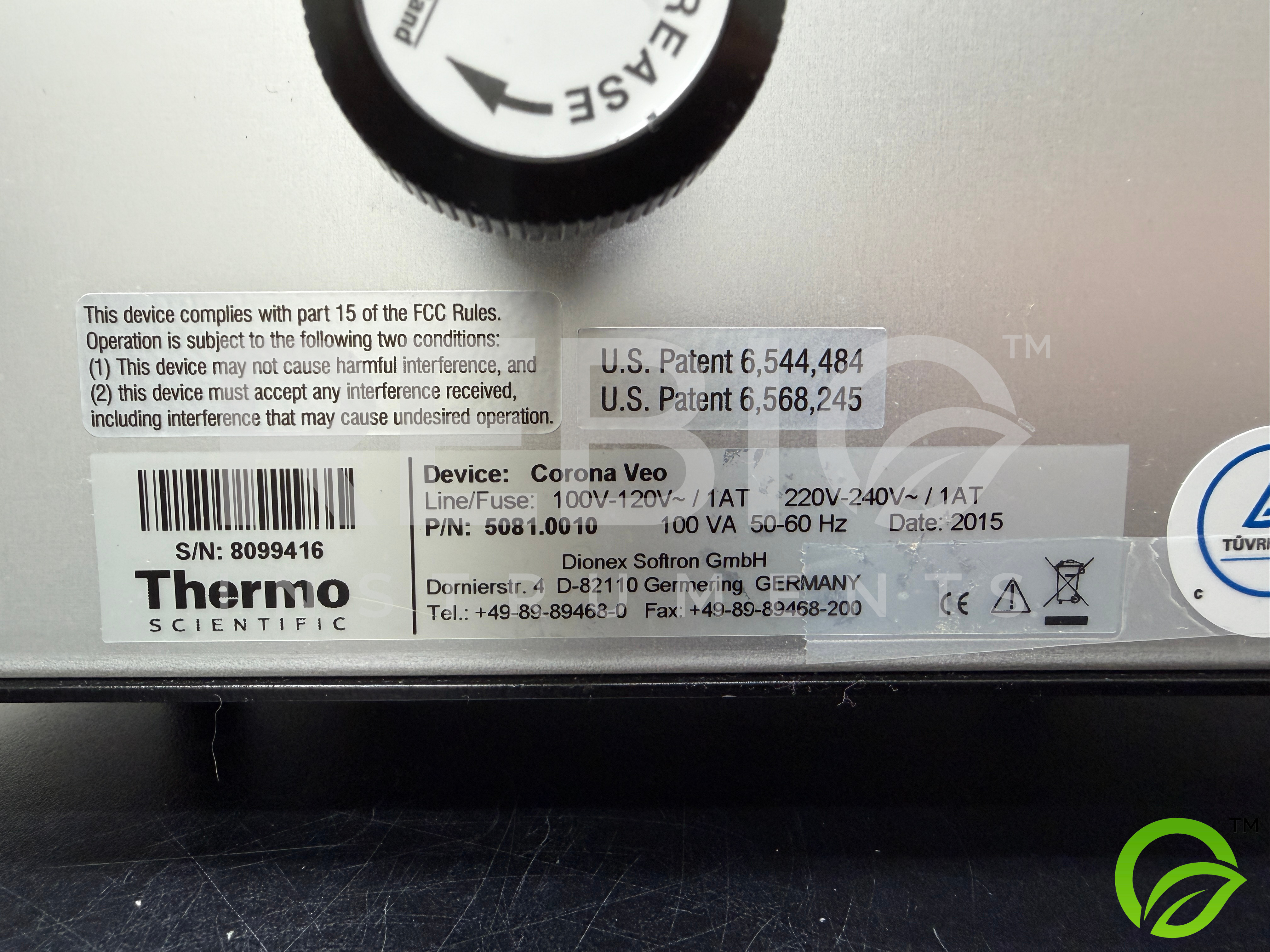 Used Thermo Dionex Corona Veo CAD Detector – Charged Aerosol HPLC Detector