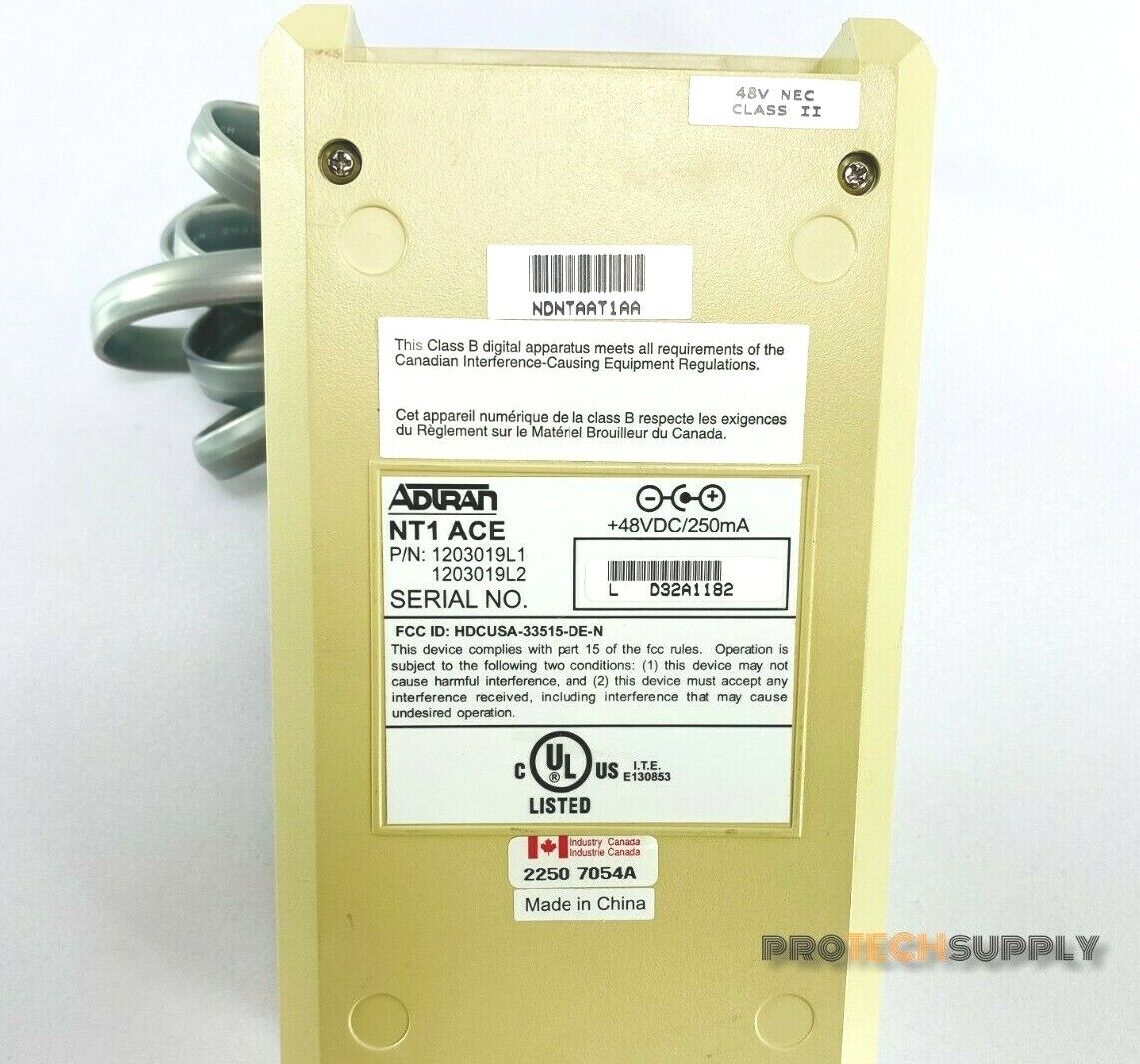 Used Adtran NT1 ACE4 Network Terminal with Warranty