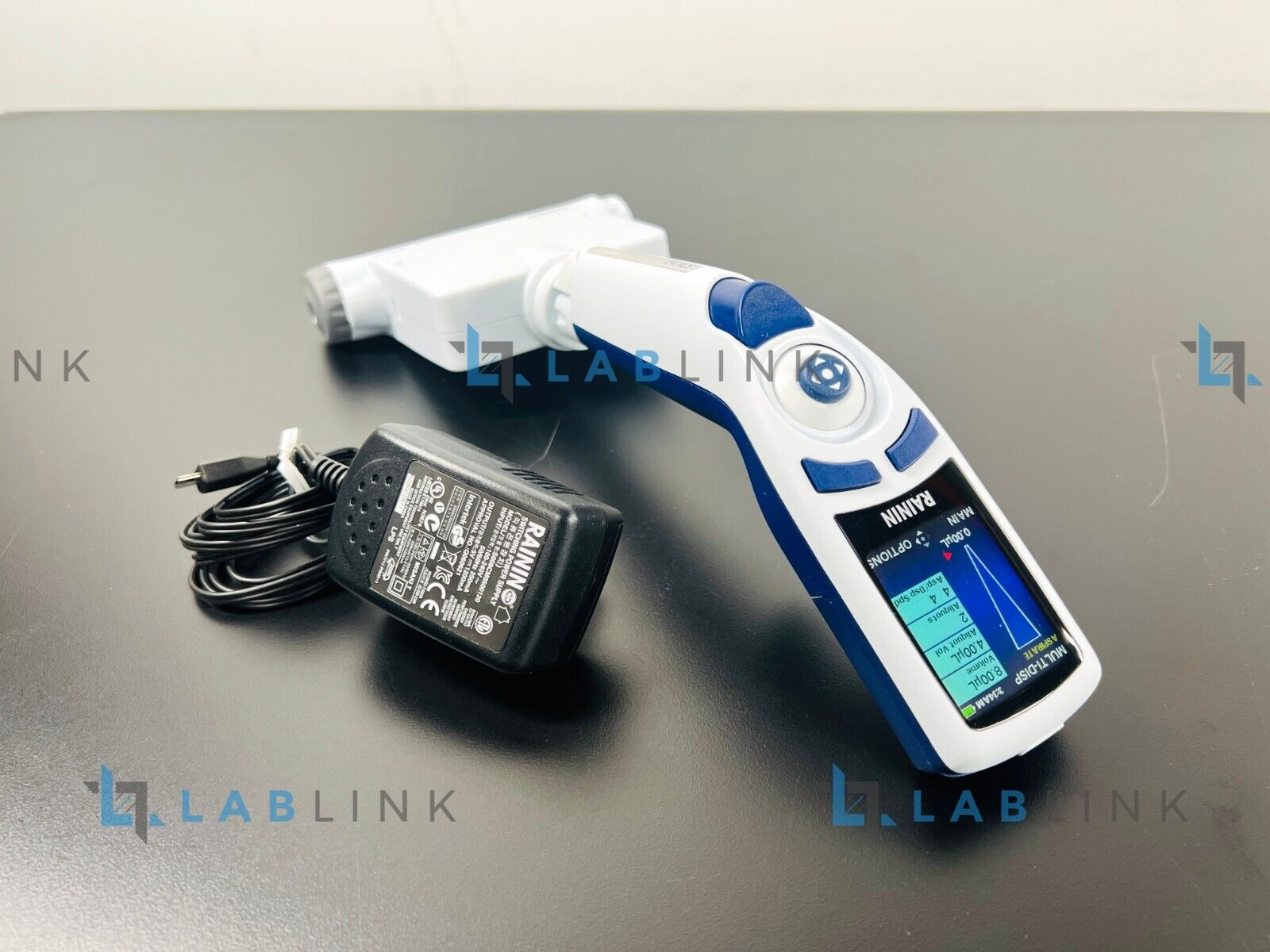 Used Rainin E4 XLS 5-50uL LTS 8 Channel Pipette Pipet + Charger with WARRANTY