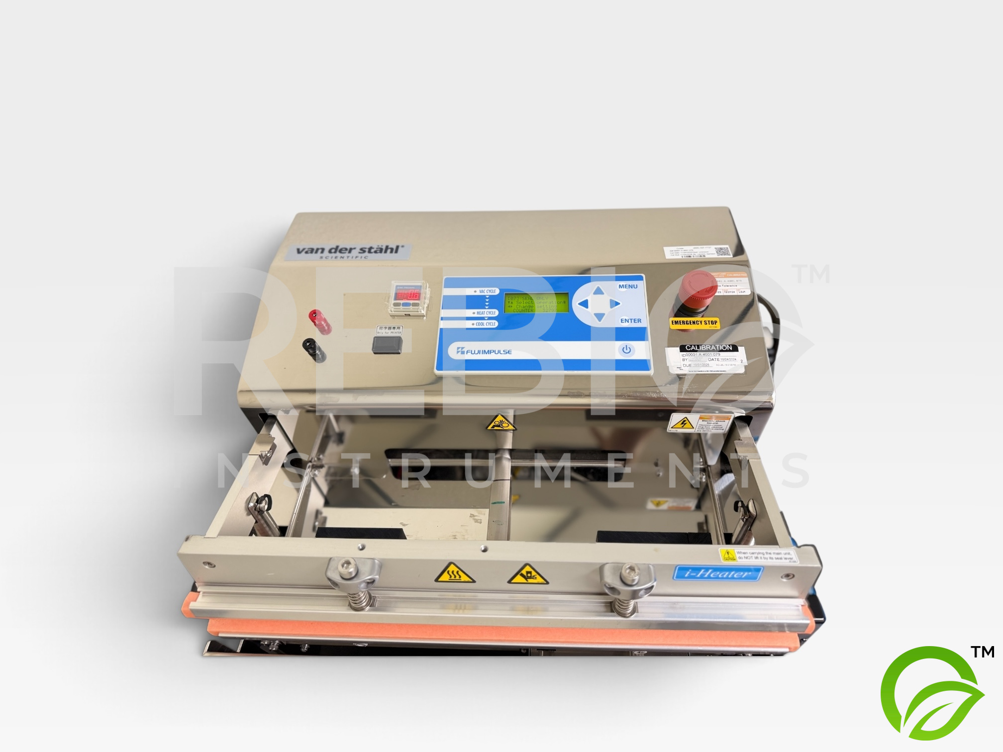 Used Van der Stahl V-460-10 Vacuum Pouch Sealer 460mm Gas Flush Device