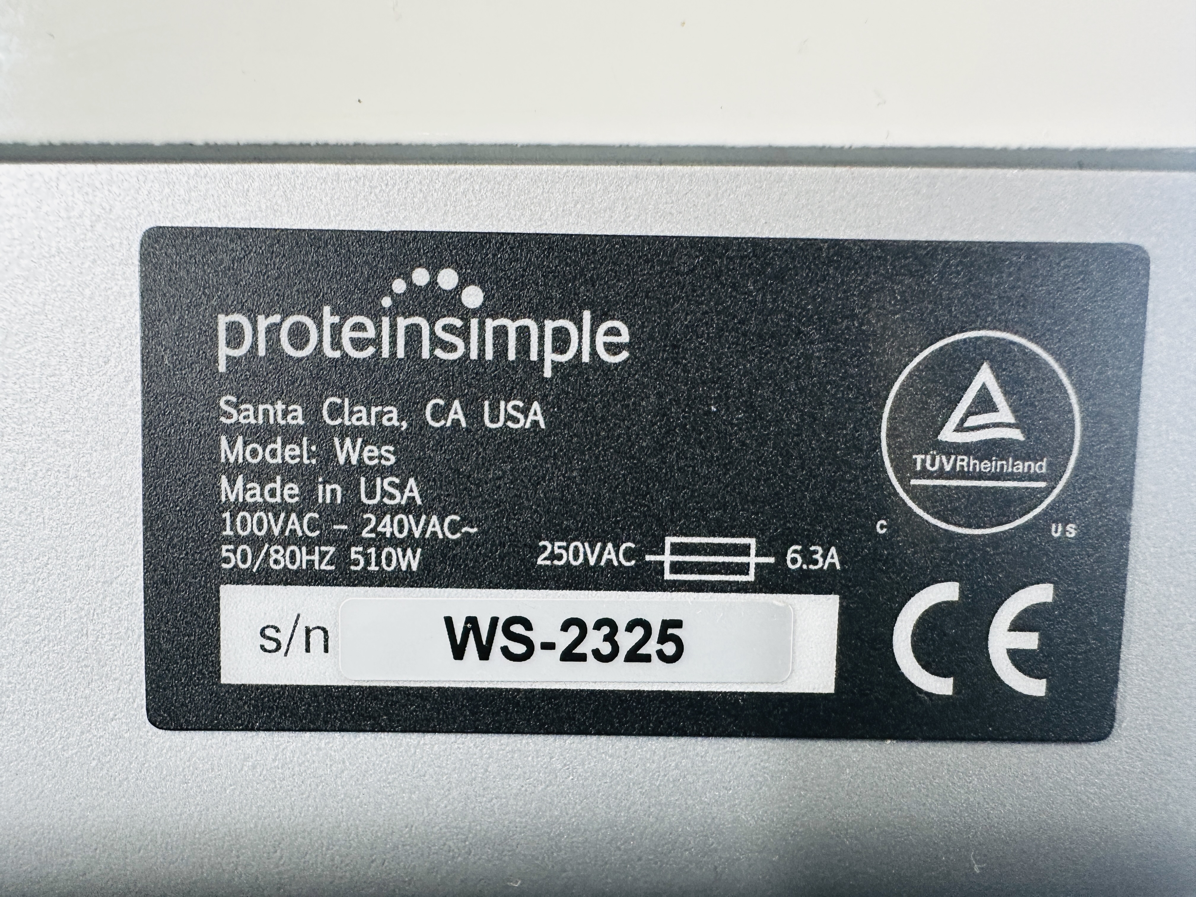 Used ProteinSimple WES Western Blot Protein Analyzer System