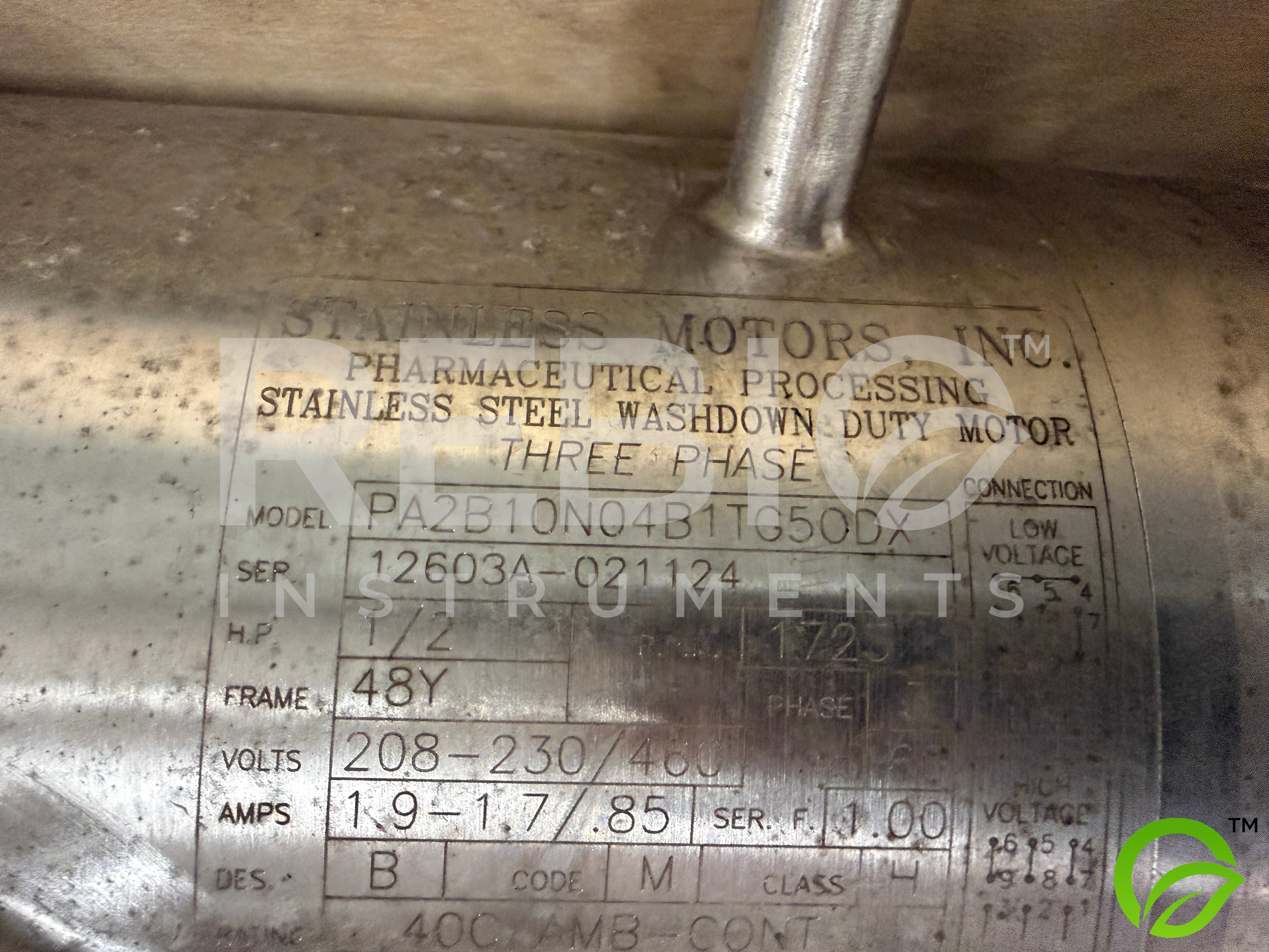 Used Pall Filtron 600L Allegheny Bradford 316SS Recycle Tank RT-3530 | AUTOTFF Bioprocessing Skid | Lightnin Agitator | Rosemount Analytical pH/ORP | Mobile Caster Frame