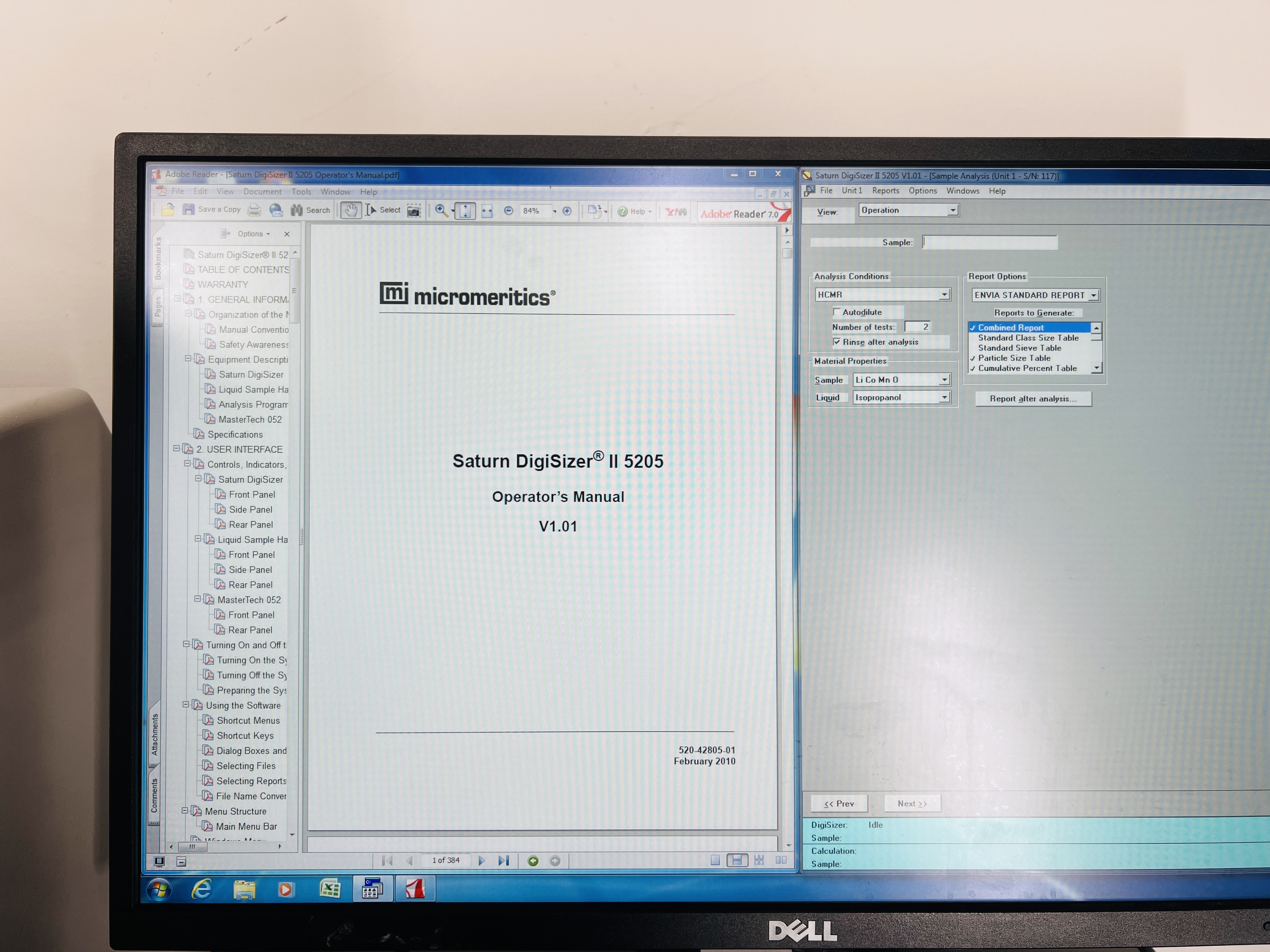 Used Micromeritics Saturn DigiSizer II Particle Size Analyzer