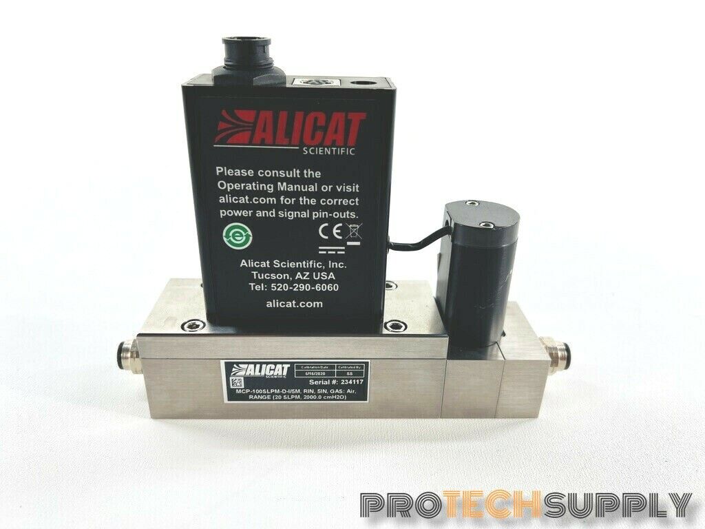 Used Alicat Scientific MCP-100SLPM-D-1/5M Mass Flow Controller with WARRANTY