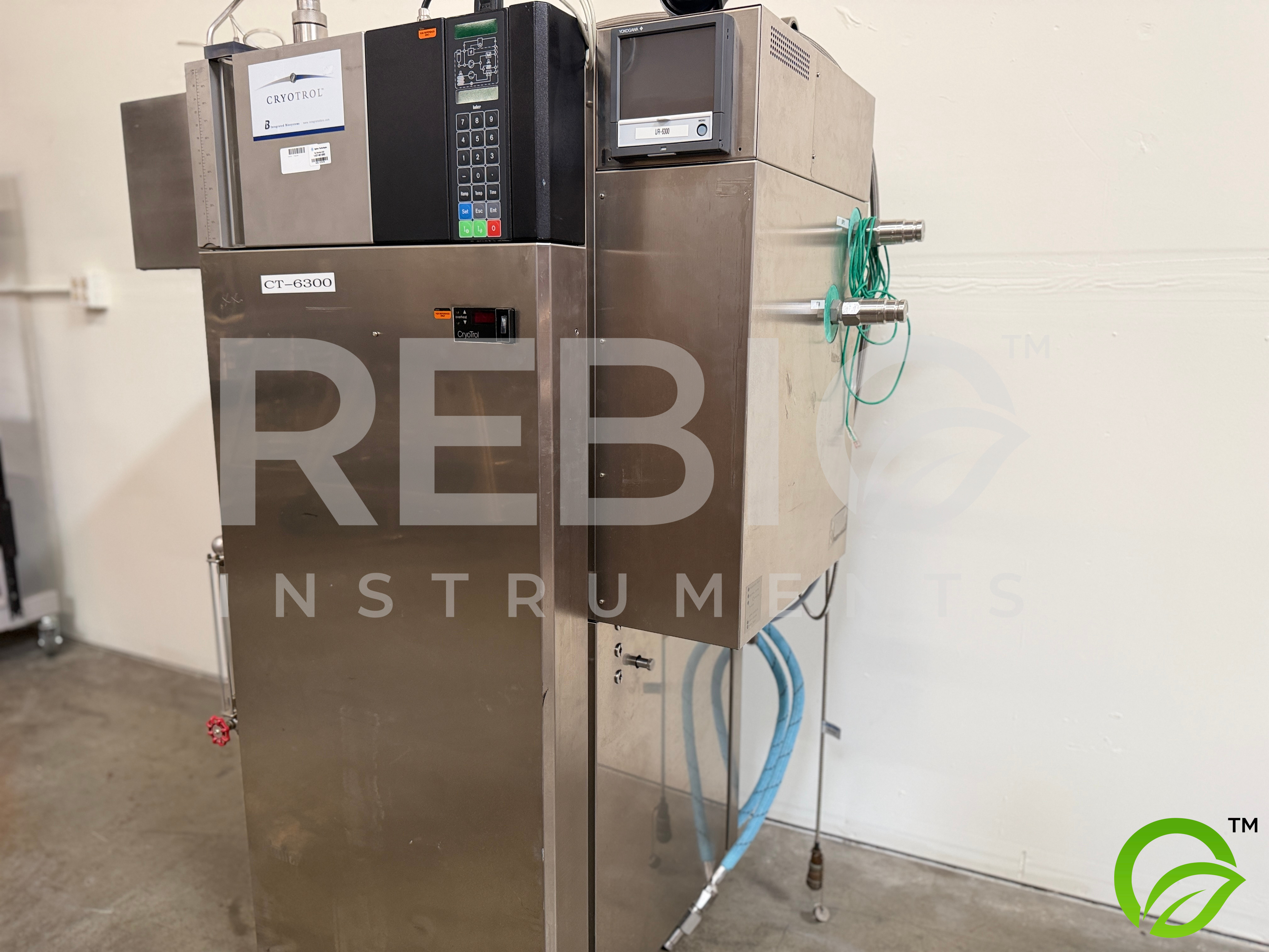 Used Amersham / GE BioProcess Chromatography Skid w/ BPG 100/500 Column, Endress+Hauser Promass, LEWA Pump