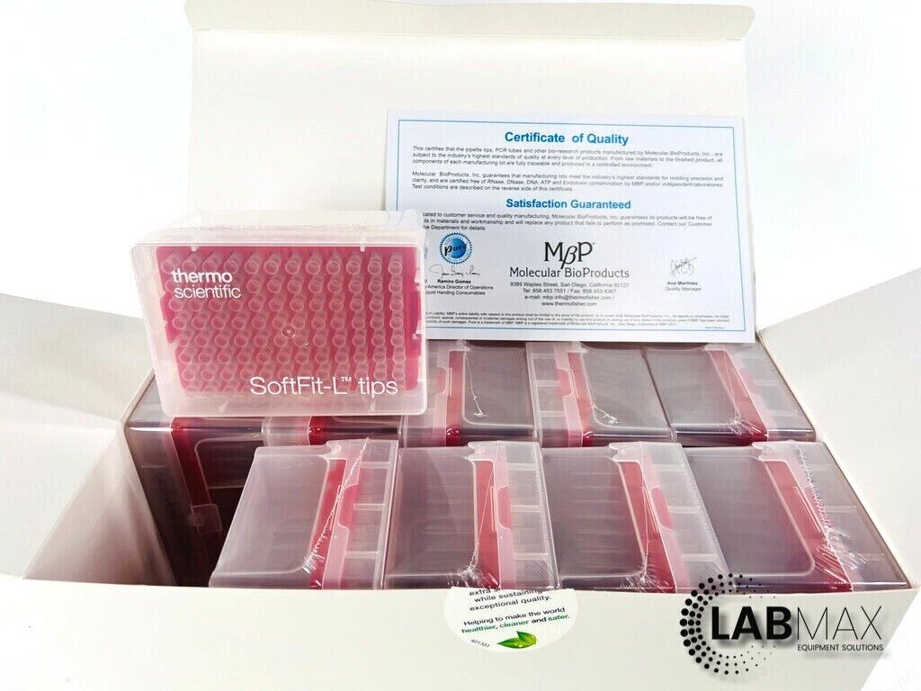 Thermo / Rainin 20ul 2749-HR SoftFit-L LTS Pipette Tips 10 Racks (Qty 960)
