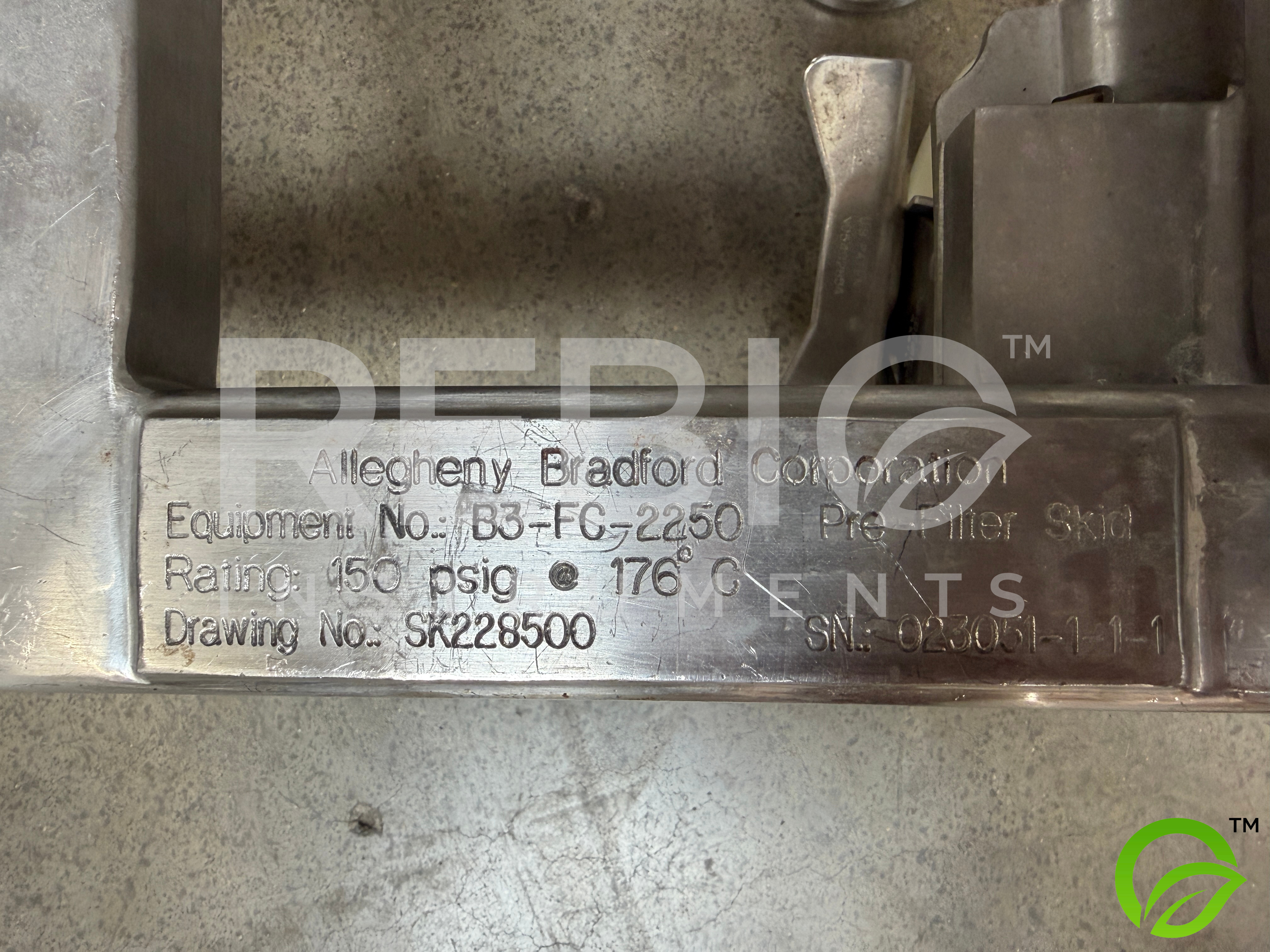 Used Allegheny Bradford Protein A Chromatography Pre-Filter Skid FC-2250 | 316SS | Rosemount Fieldbus | UL Listed Controls