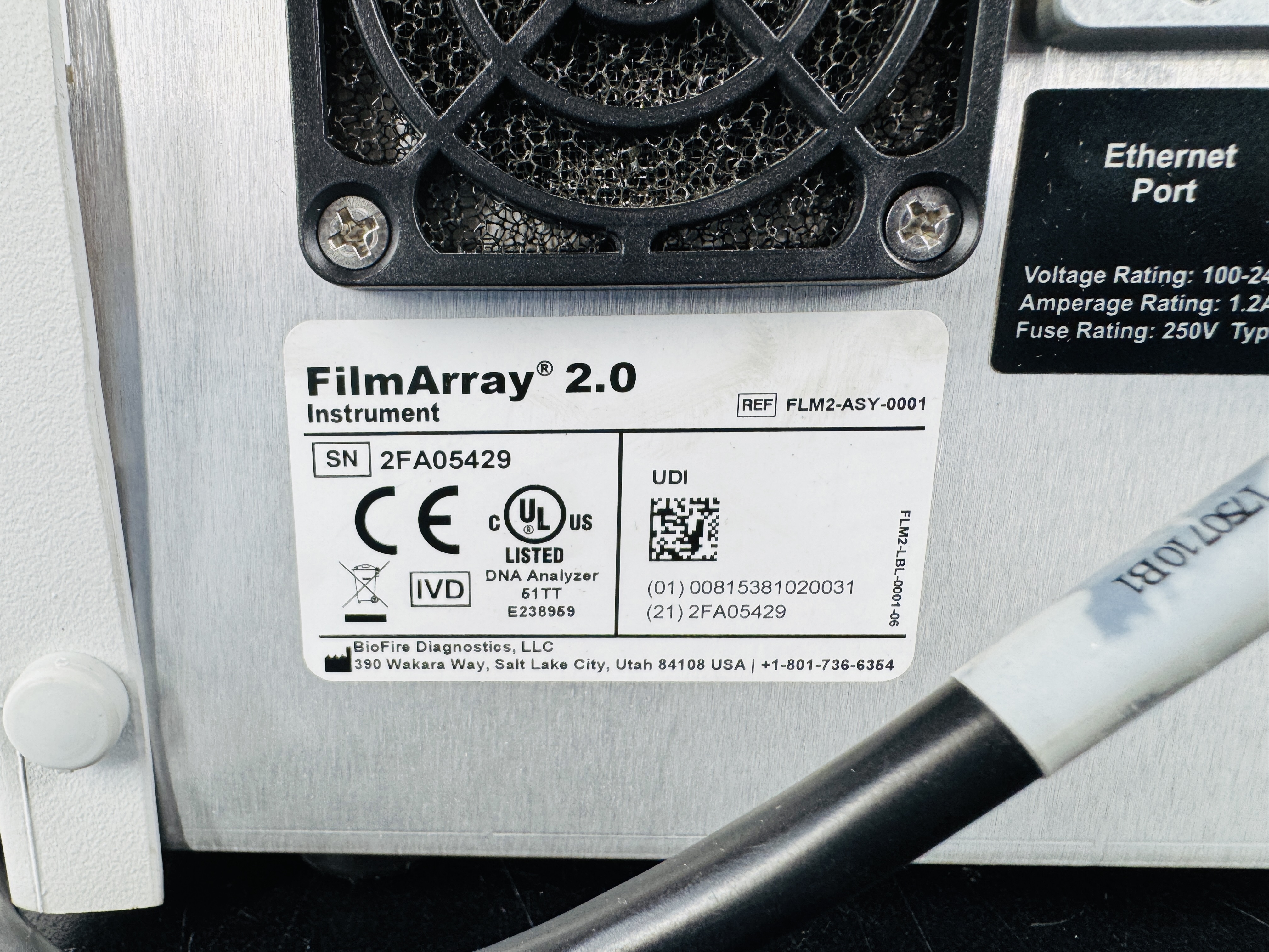 Used BioFire FilmArray 2.0 System Multiplex PCR Platform