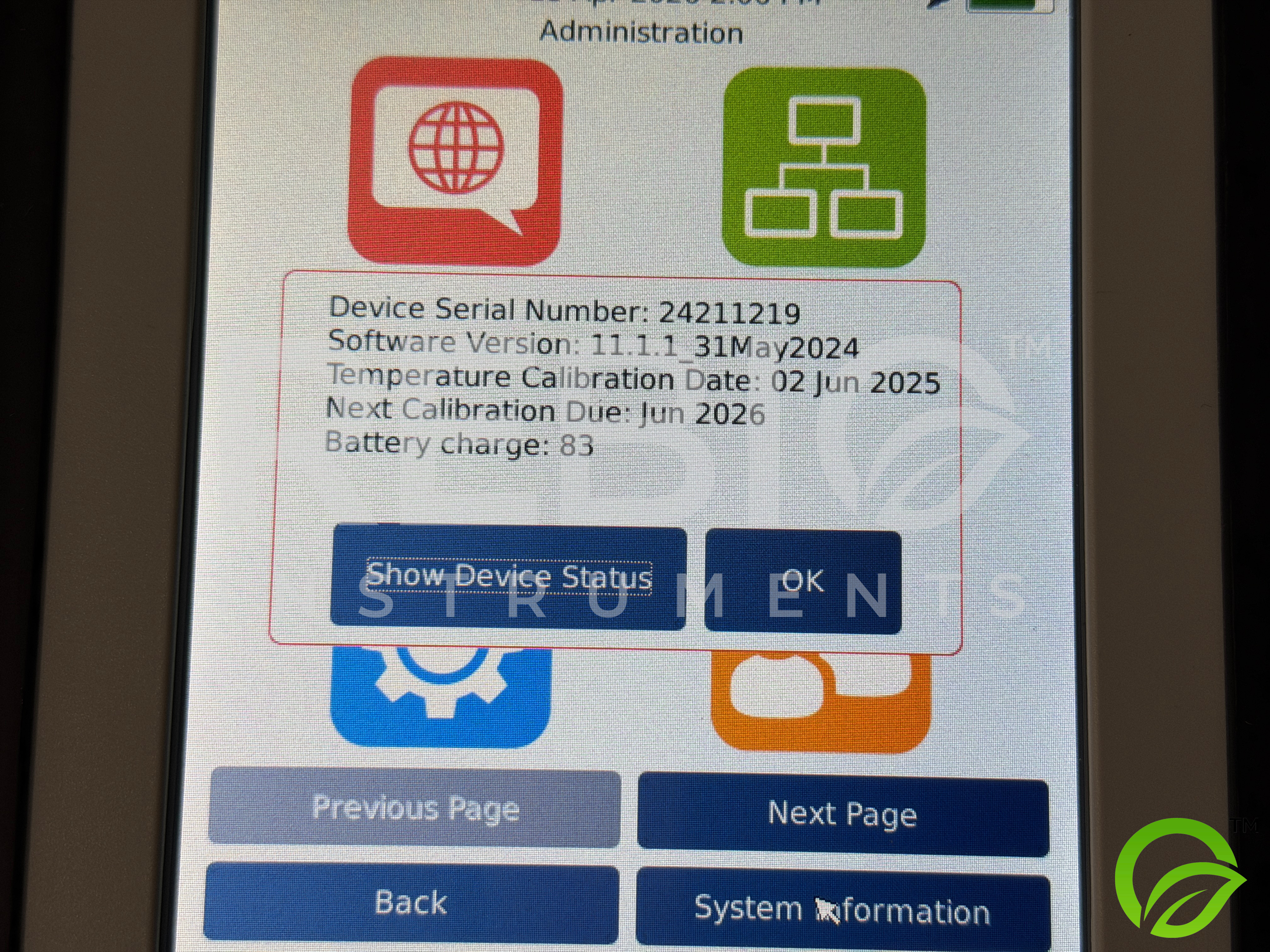 Used Charles River PTS150 Endosafe Nexgen-PTS Current Calibration 