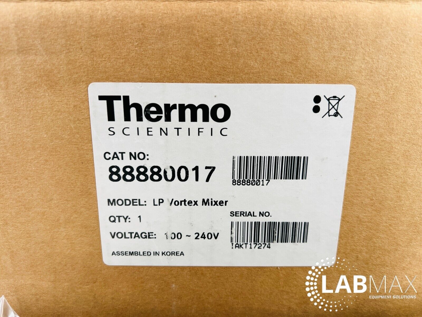 Used Thermo Scientific LP Vortex Mixer 88880017 with WARRANTY