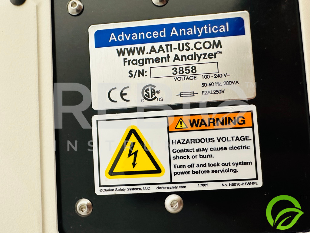 Used Advanced Analytical Agilent 5300 Fragment Analyzer Automated CE System 