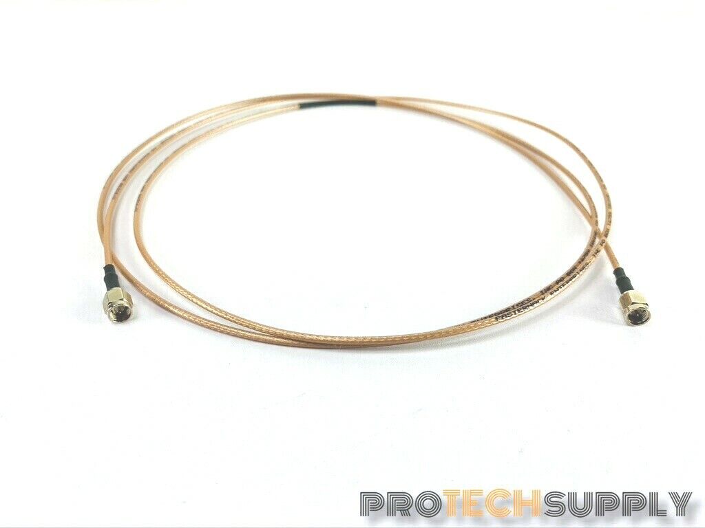 Used Fairview FMC0202315-72 SMA Male (Plug) to SMA Male (Plug) RG-316 RF 72"