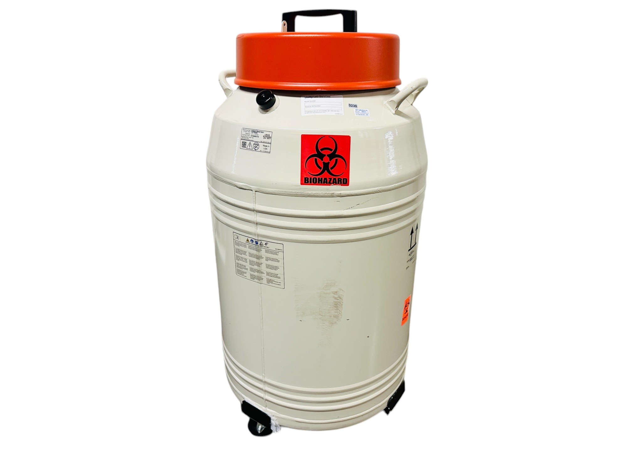 Used Thermo Scientific CY50935-70 Locator 4 Plus 121 Liters with Wheels