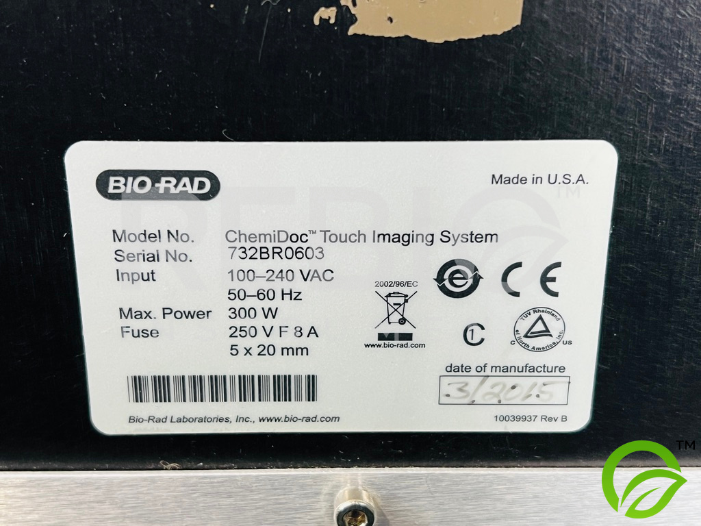 Used Bio-Rad ChemiDoc Touch Imaging System