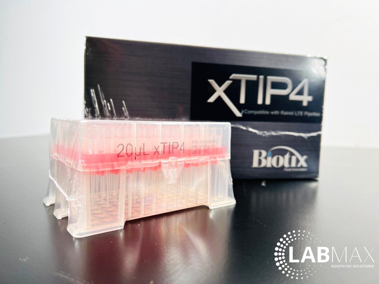 Biotix 20uL xTIP4 Pipette Tips / Rainin LTS Compatible /  1 Rack 96 Tips