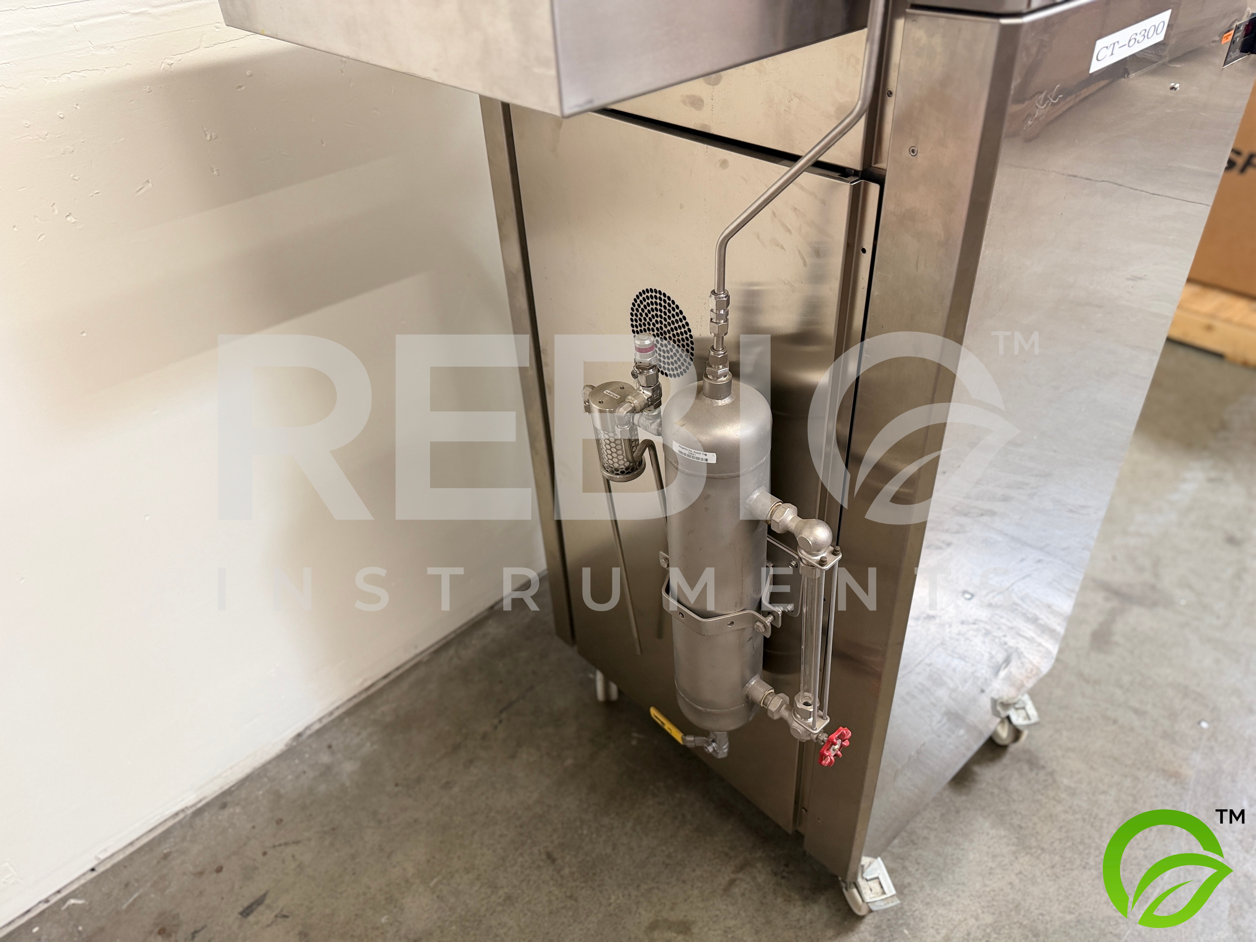 Used Amersham / GE BioProcess Chromatography Skid w/ BPG 100/500 Column, Endress+Hauser Promass, LEWA Pump