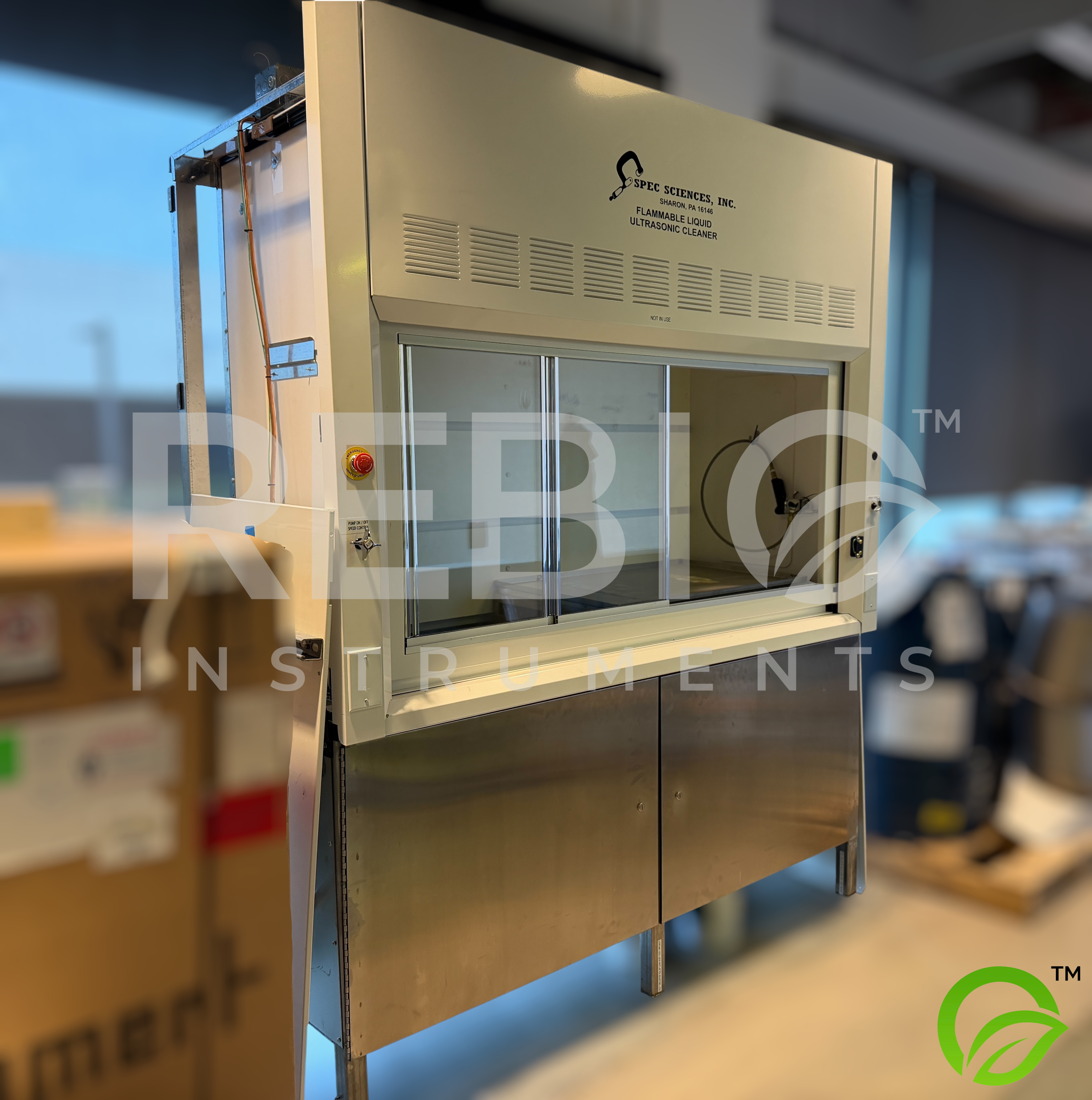 Used Spec Sciences Flammable Liquid Ultrasonic Cleaner Hood Model BT-130