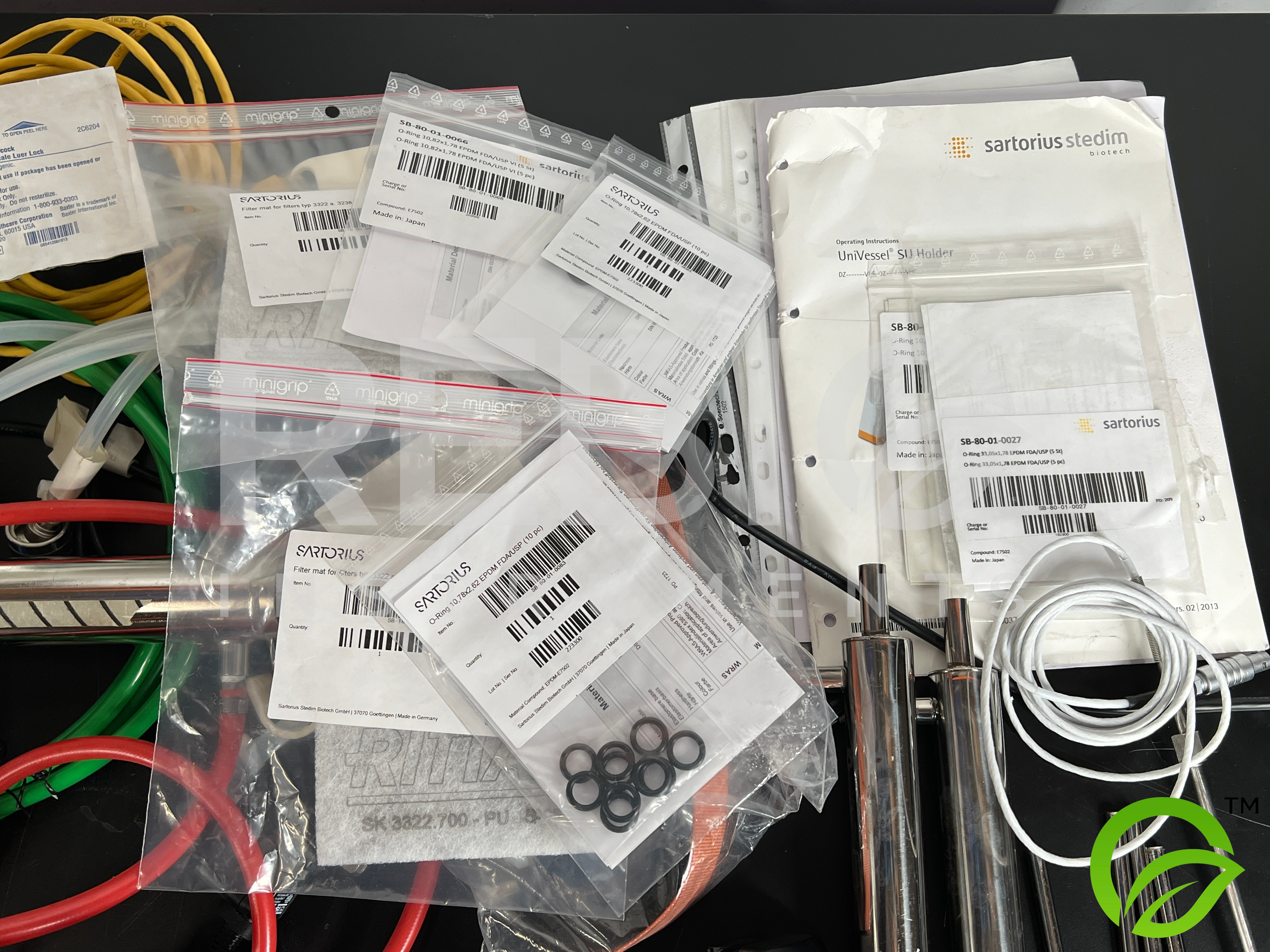 Used Sartorius Biostat B-Plus 8843415 Benchtop Bioreactor with Accessories