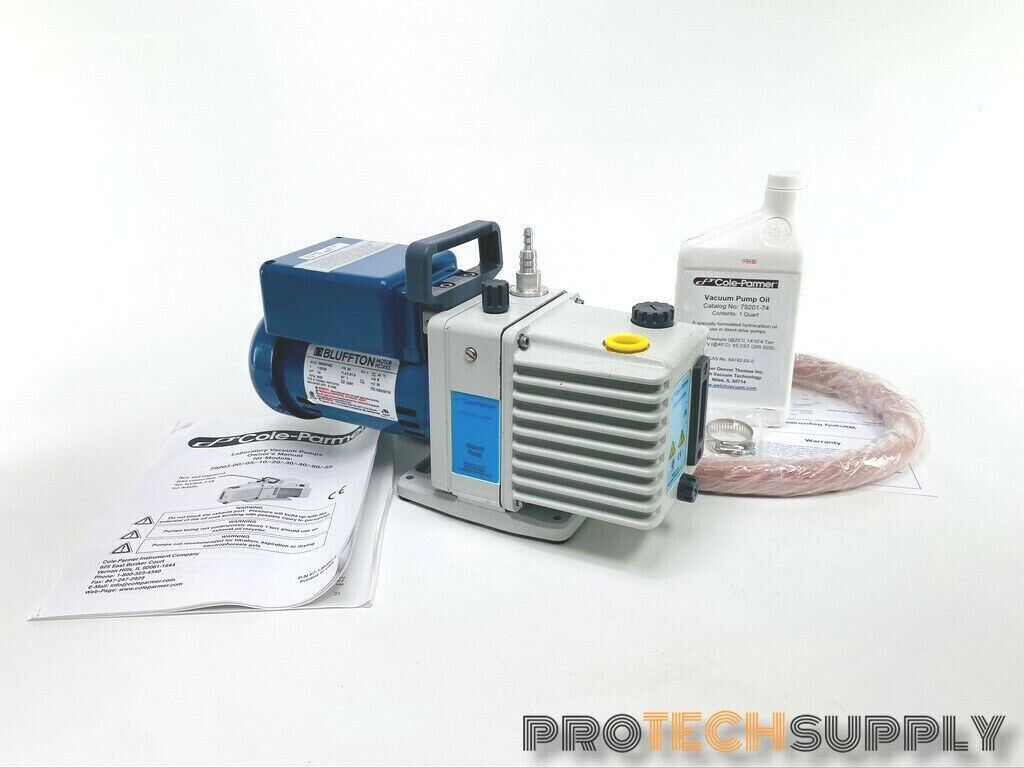 NEW Cole Parmer 79203 Vacuum Pump Bluffton Motor with WARRANTY