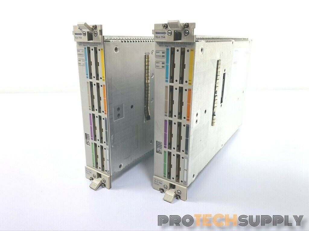Used (2) Tektronix TLA 7N4 136 Channel Logic Analyzer Module